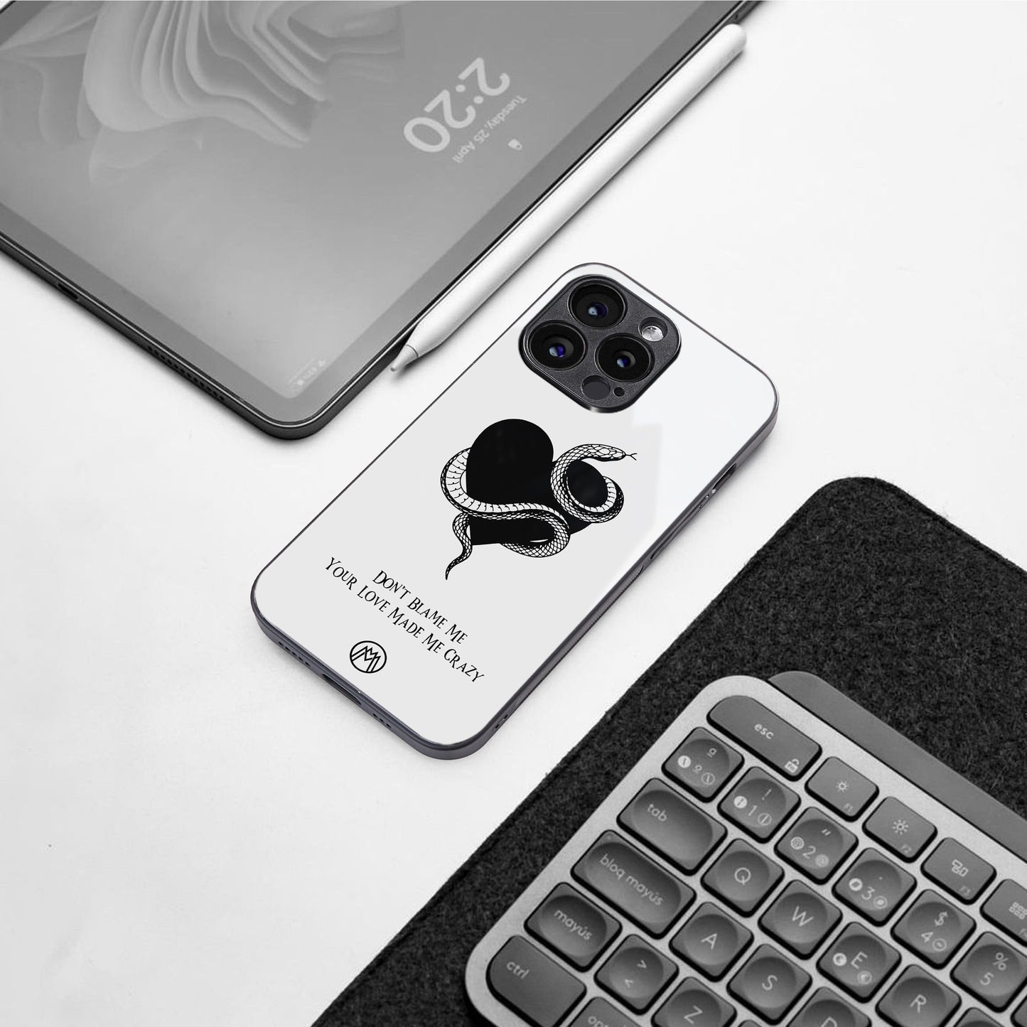 passionate back phone cover | glass case for iphone 15 plus