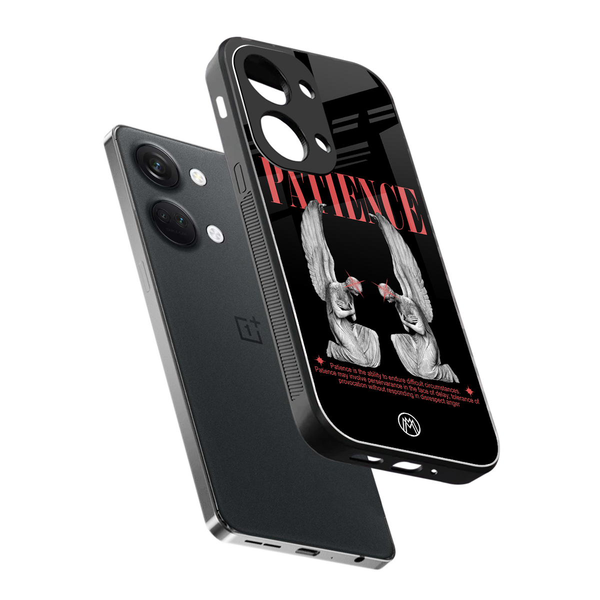 patience back phone cover | glass case for oneplus nord 3