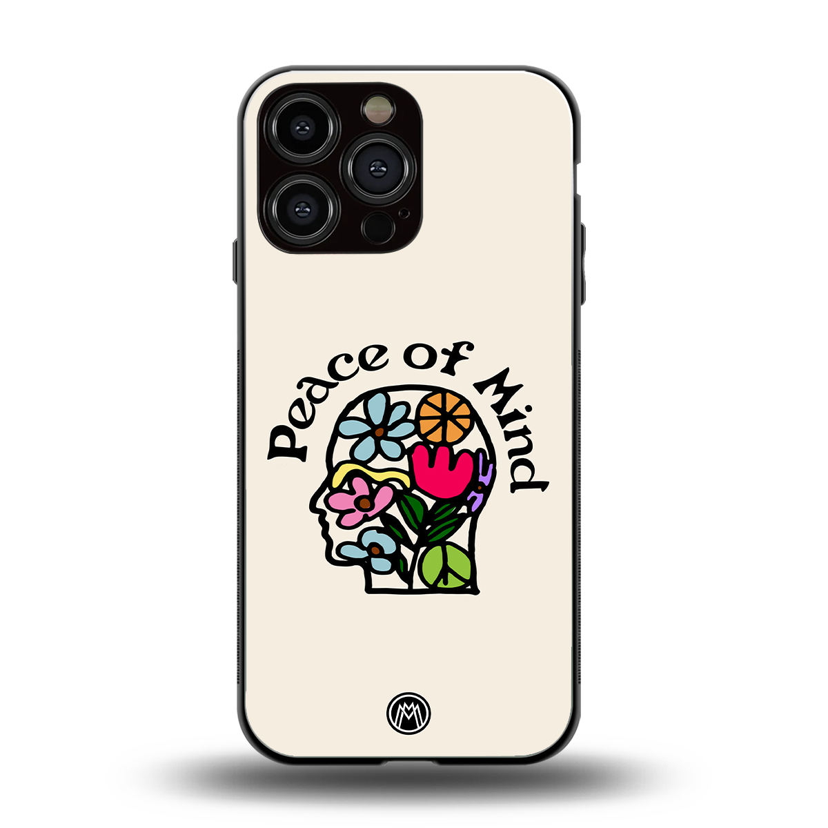 peace of mind back phone cover | glass case for iphone 13 pro max