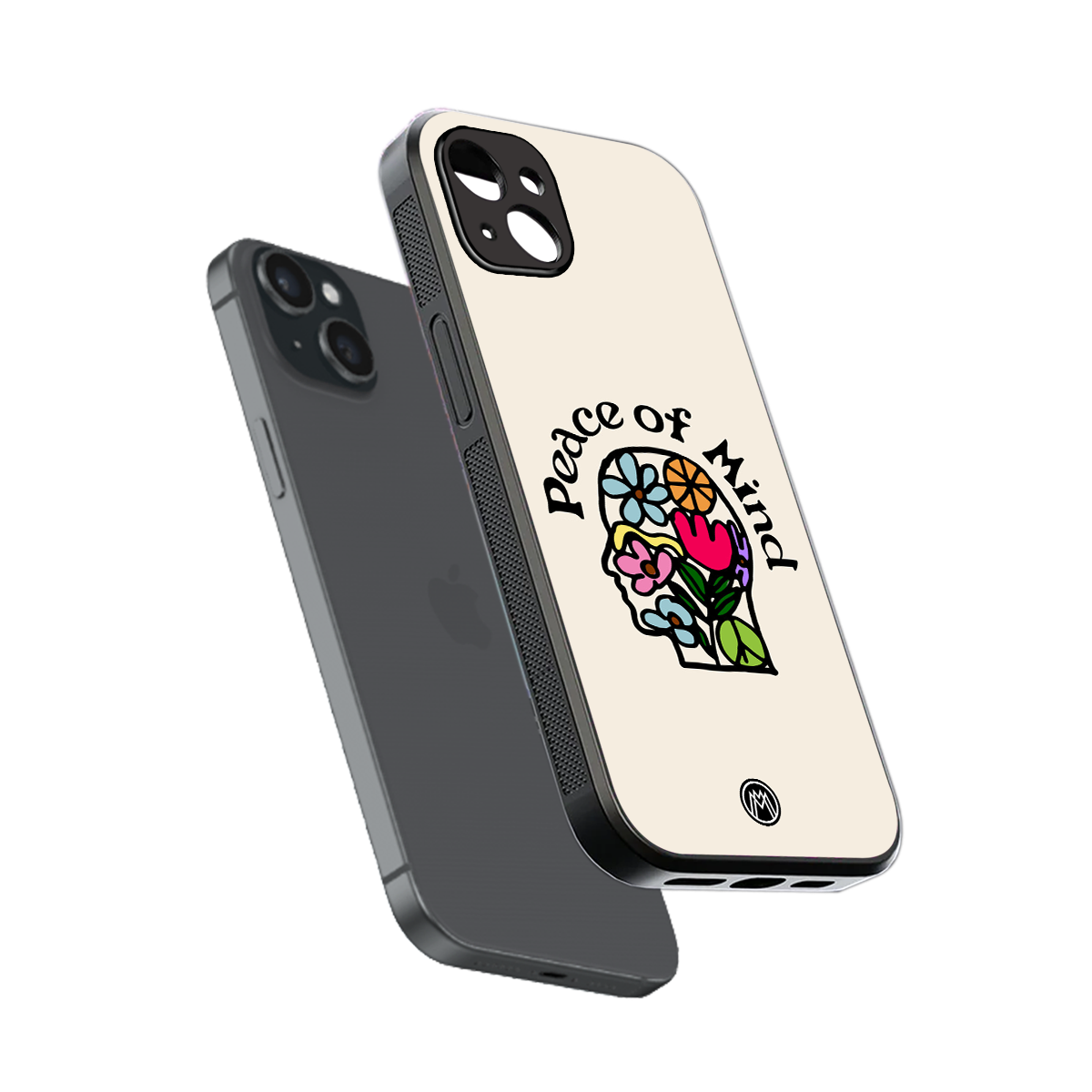 peace of mind back phone cover | glass case for iphone 14 plus
