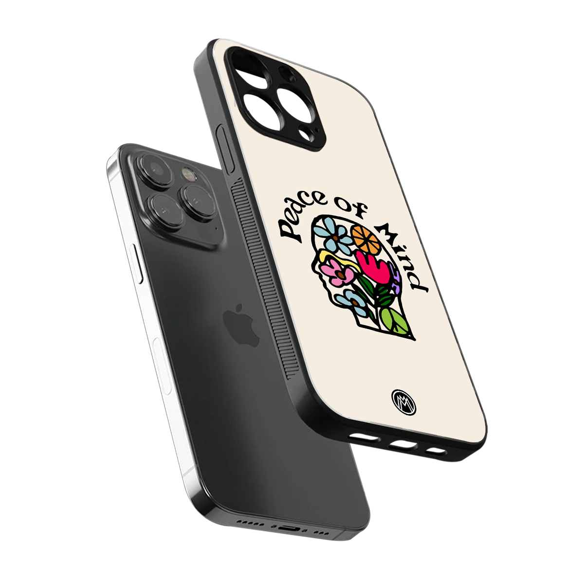 peace of mind back phone cover | glass case for iphone 15 pro max