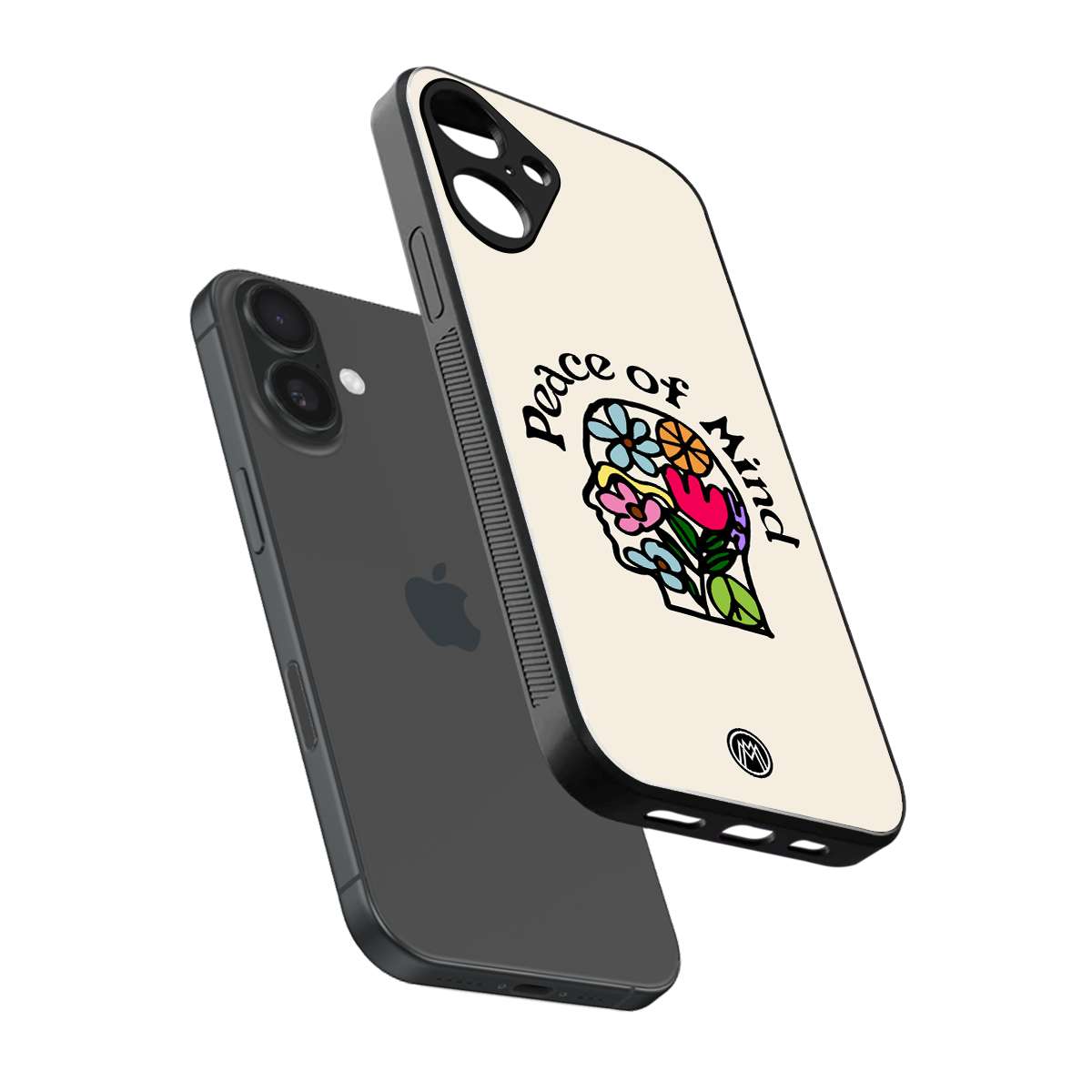 peace of mind back phone cover | glass case for iphone 16 plus