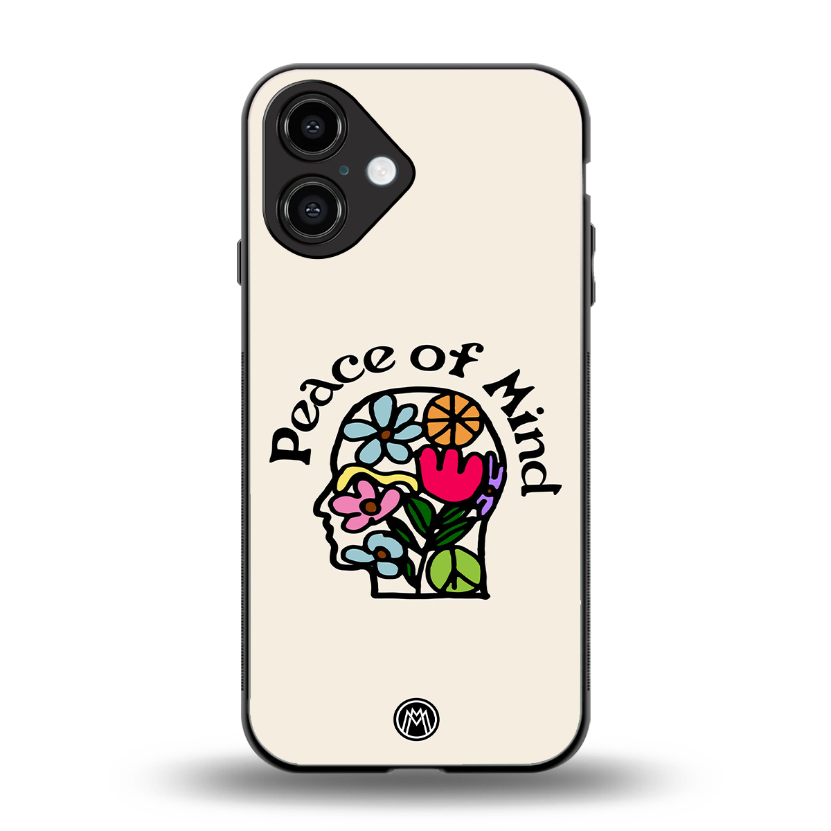 peace of mind back phone cover | glass case for iphone 16