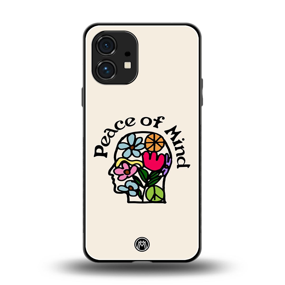peace of mind back phone cover | glass case for nothing phone 1