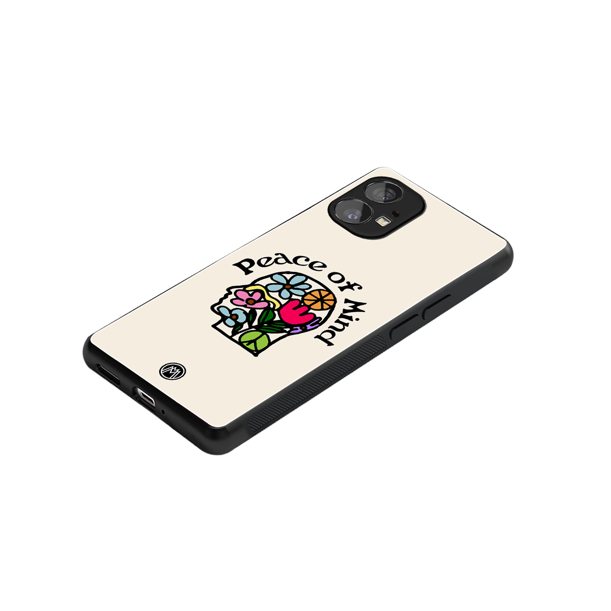 peace of mind back phone cover | glass case for nothing phone 1