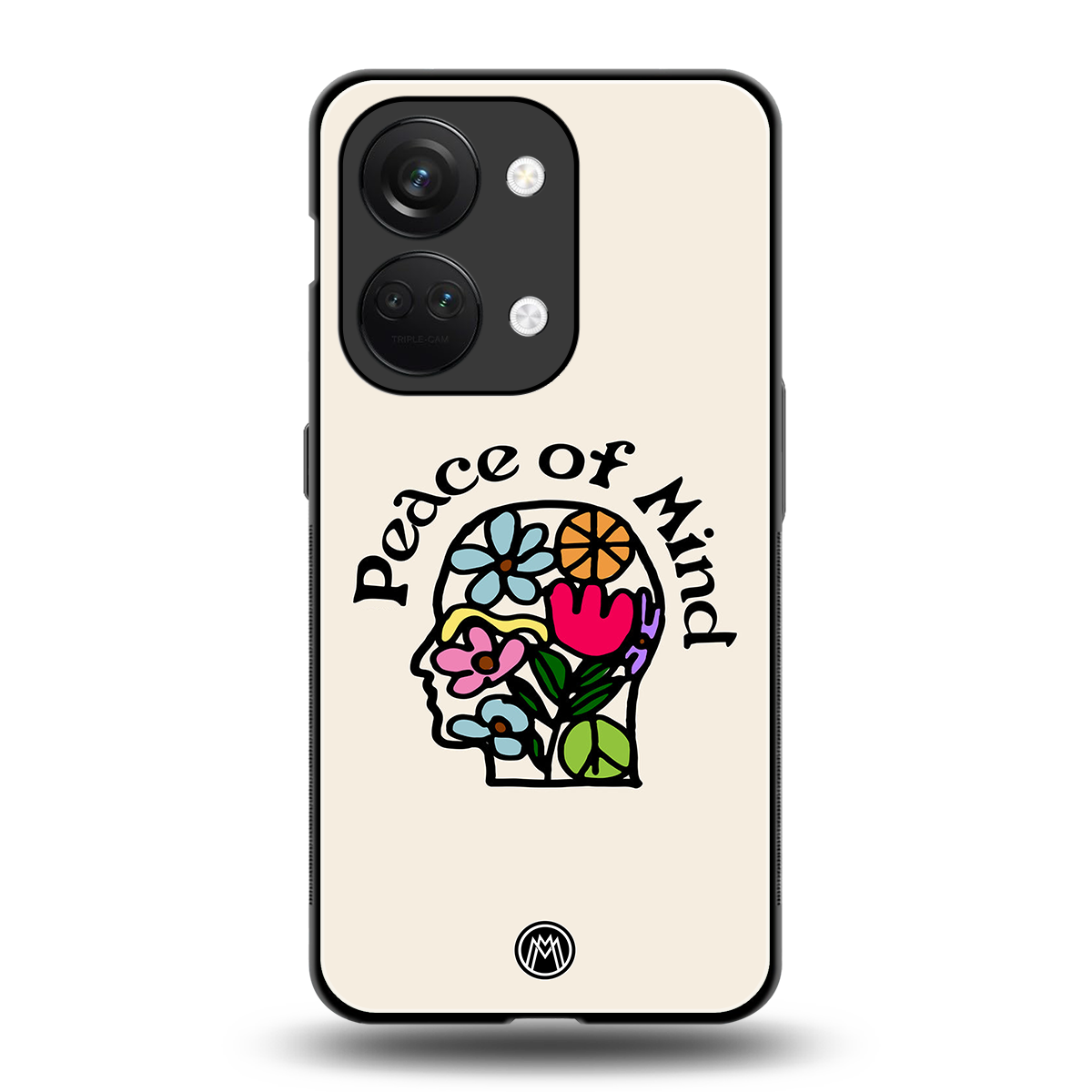 peace of mind back phone cover | glass case for oneplus nord 3