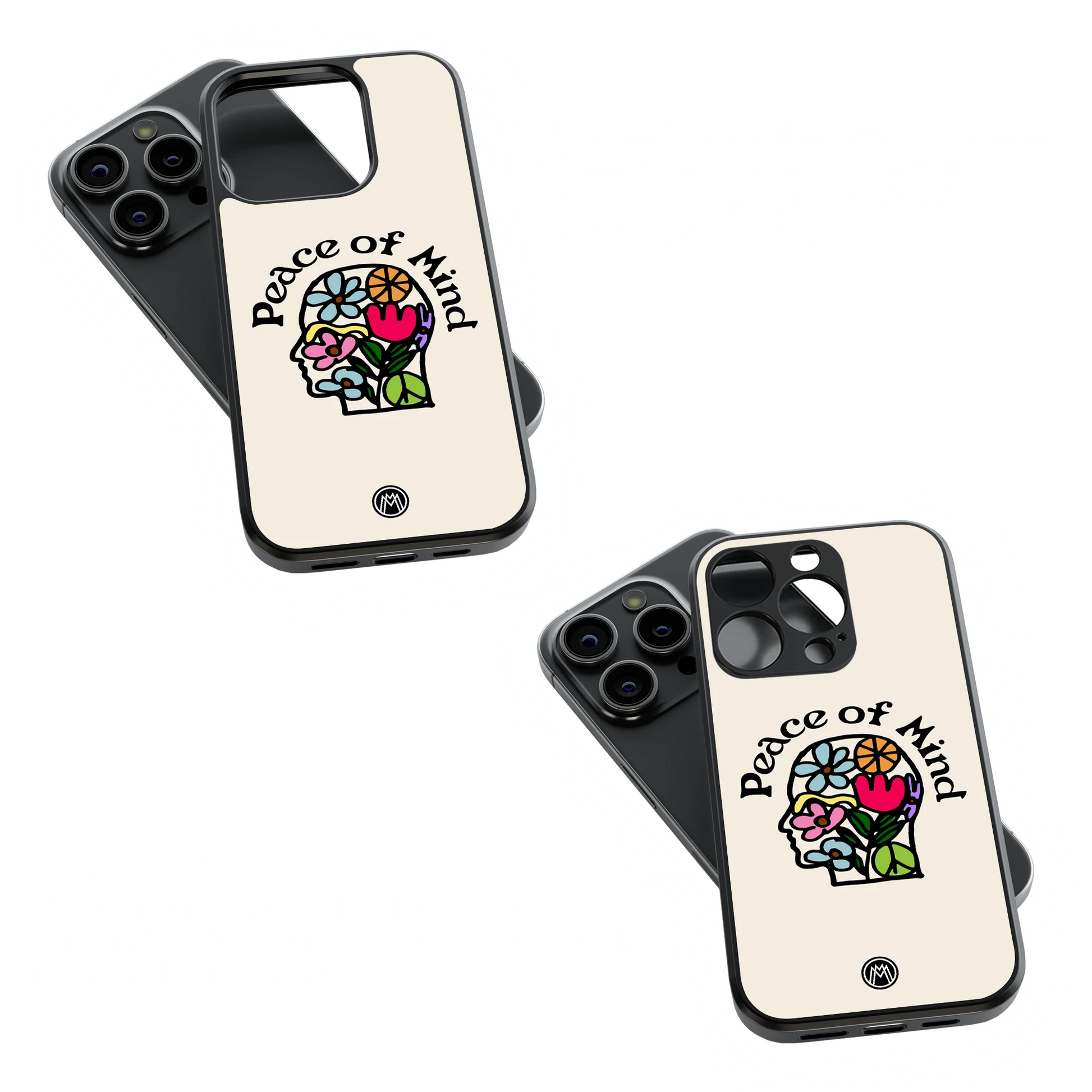 Trendy Glass Back Mobile Case for iPhone, Samsung, Redmi, OnePlus, Google Pixel, Motorola