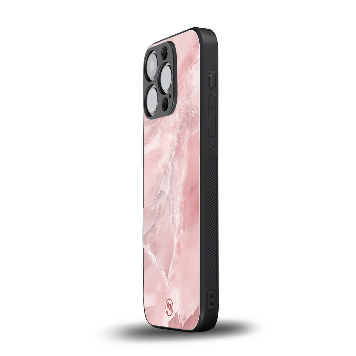 peachy glam back phone cover | glass case for iphone 14 pro