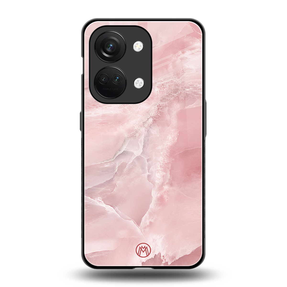peachy glam back phone cover | glass case for oneplus nord 3