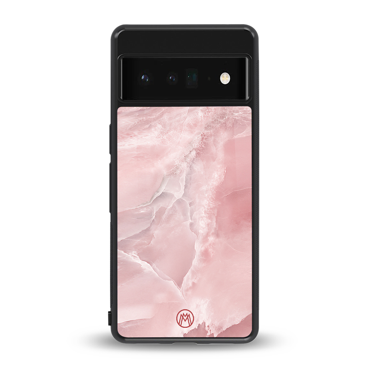 peachy glam back phone cover | glass case for google pixel 6 pro
