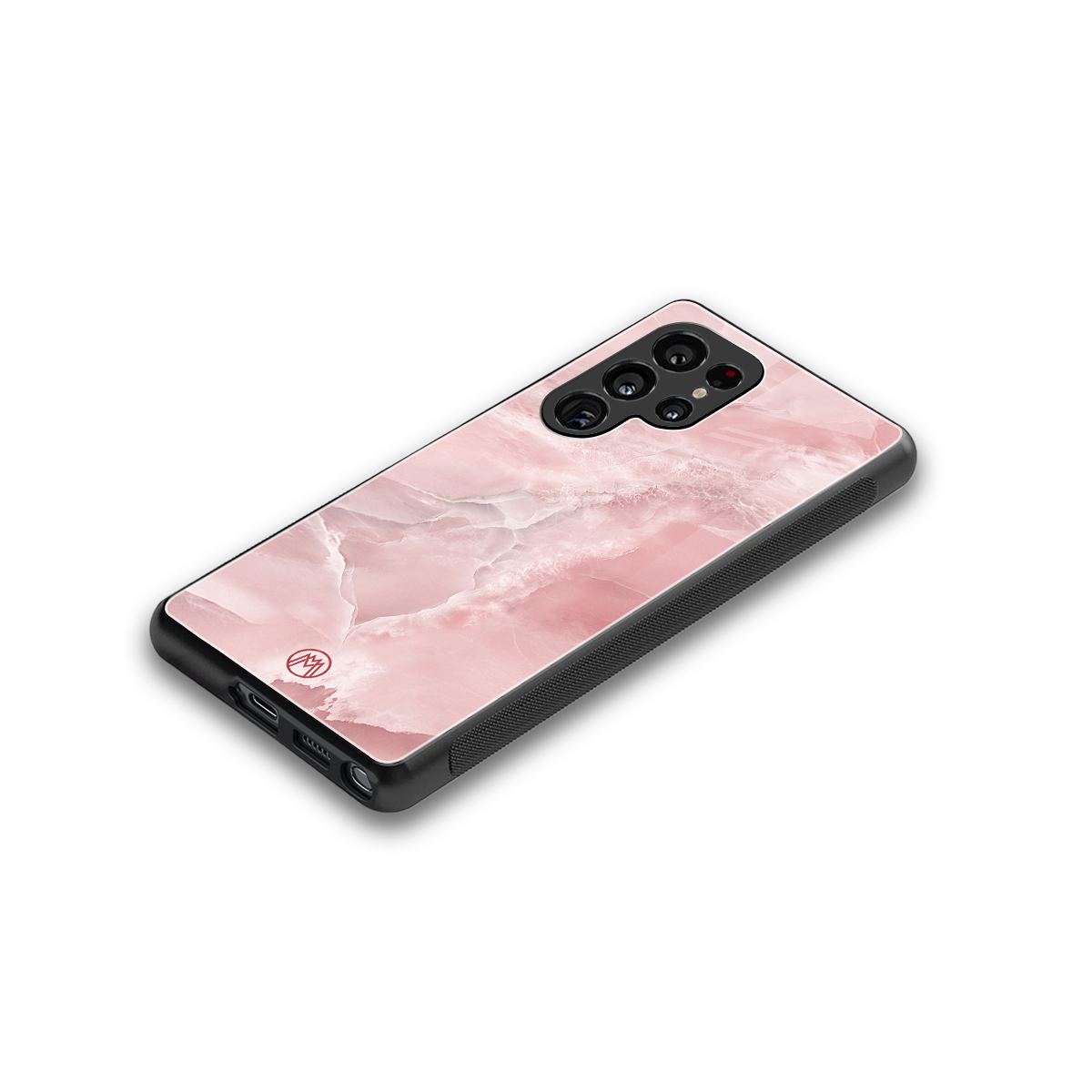peachy glam back phone cover | glass case for samsung galaxy s25 ultra