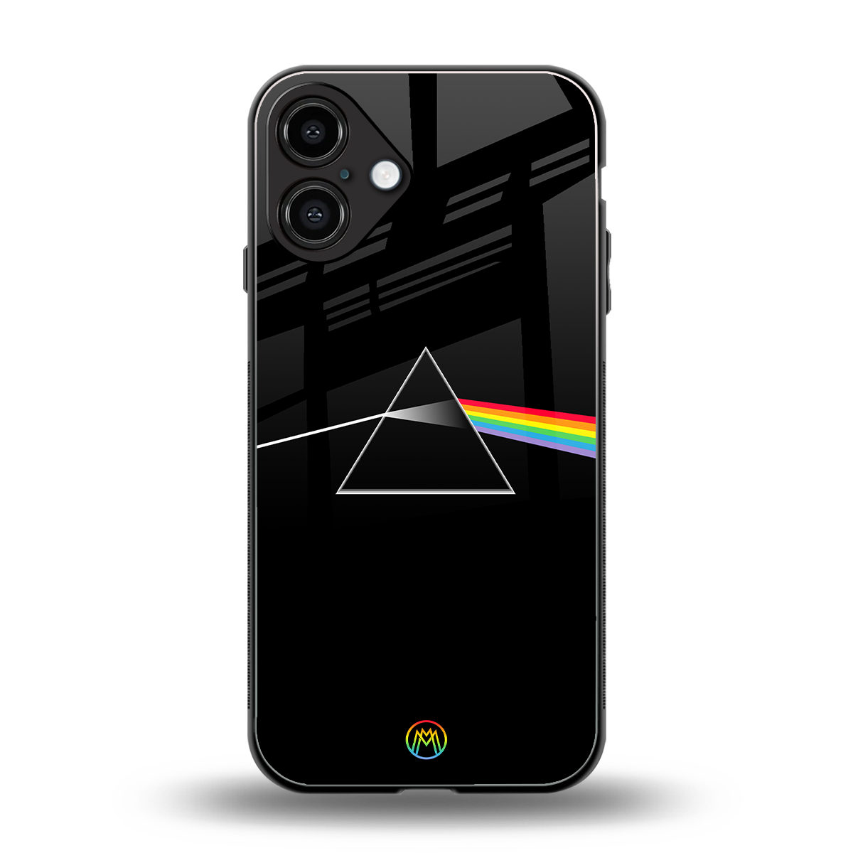 pink floyd back phone cover | glass case for iphone 16 plus