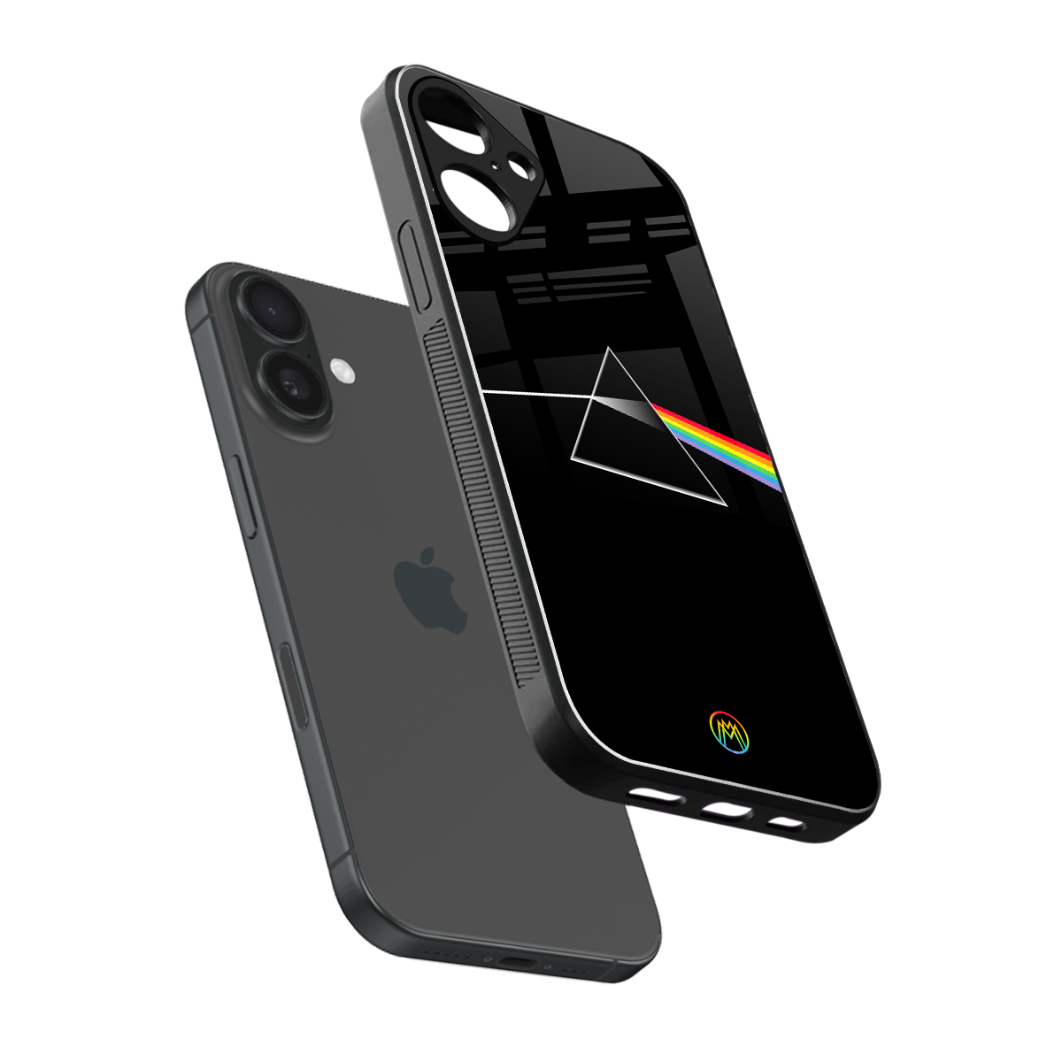 pink floyd back phone cover | glass case for iphone 16 plus