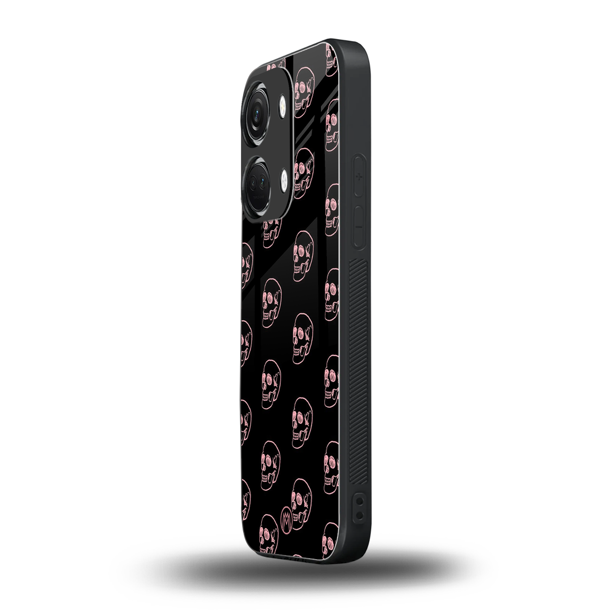 pink skull pattern back phone cover | glass case for oneplus nord 3
