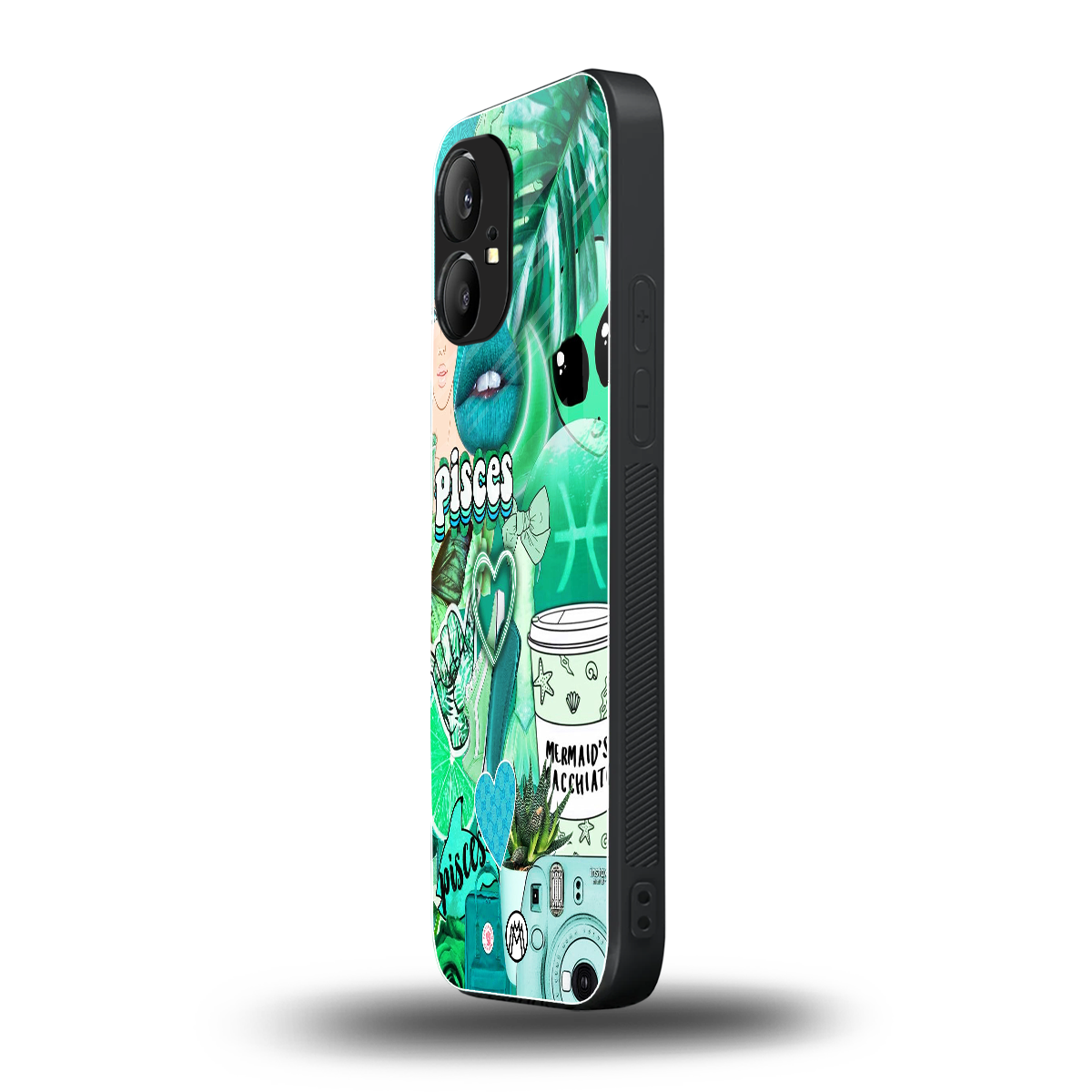 pisces aesthetic collage back phone cover | glass case for nothing phone 1
