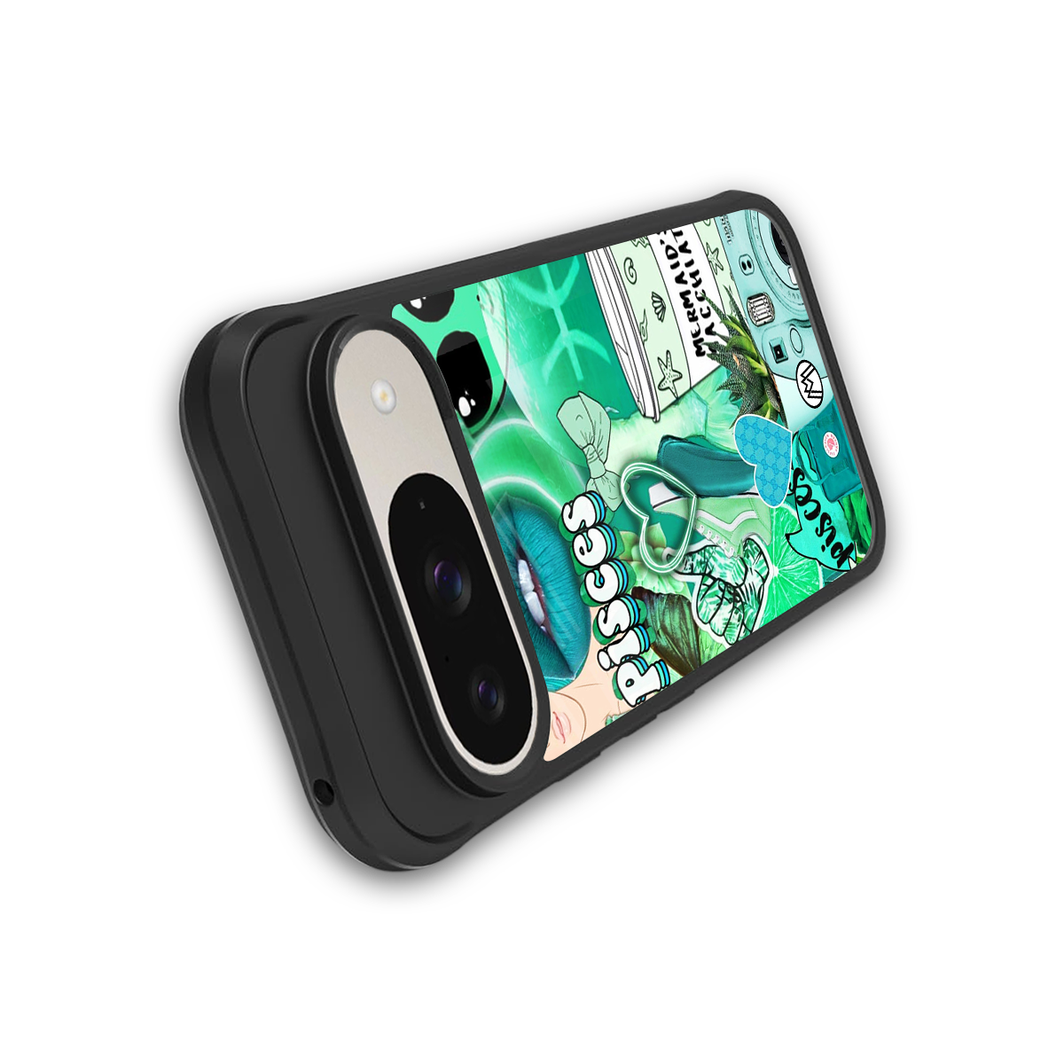 pisces aesthetic collage back phone cover | glass case for google pixel 9