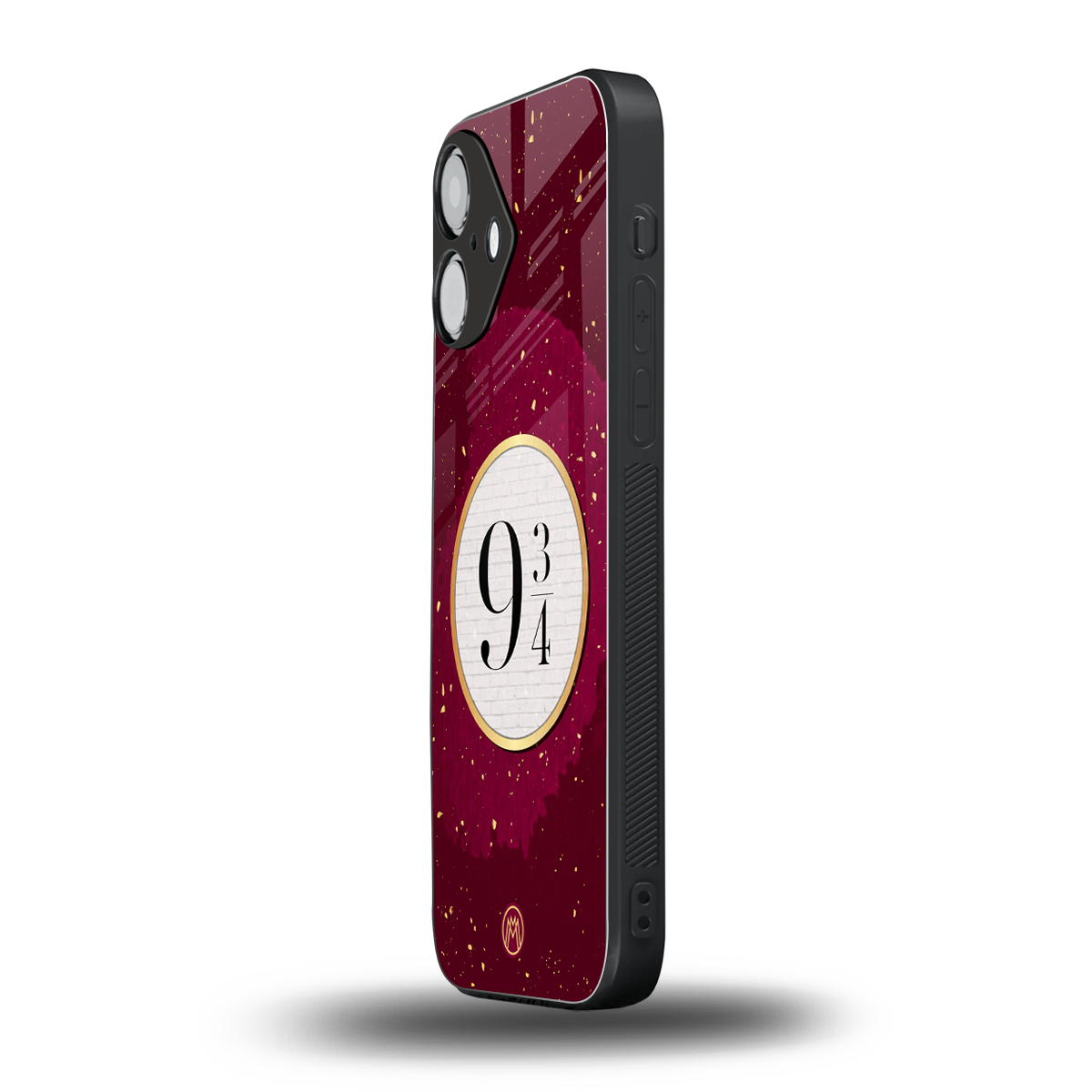 platform nine and three-quarters back phone cover | glass case for iphone 16