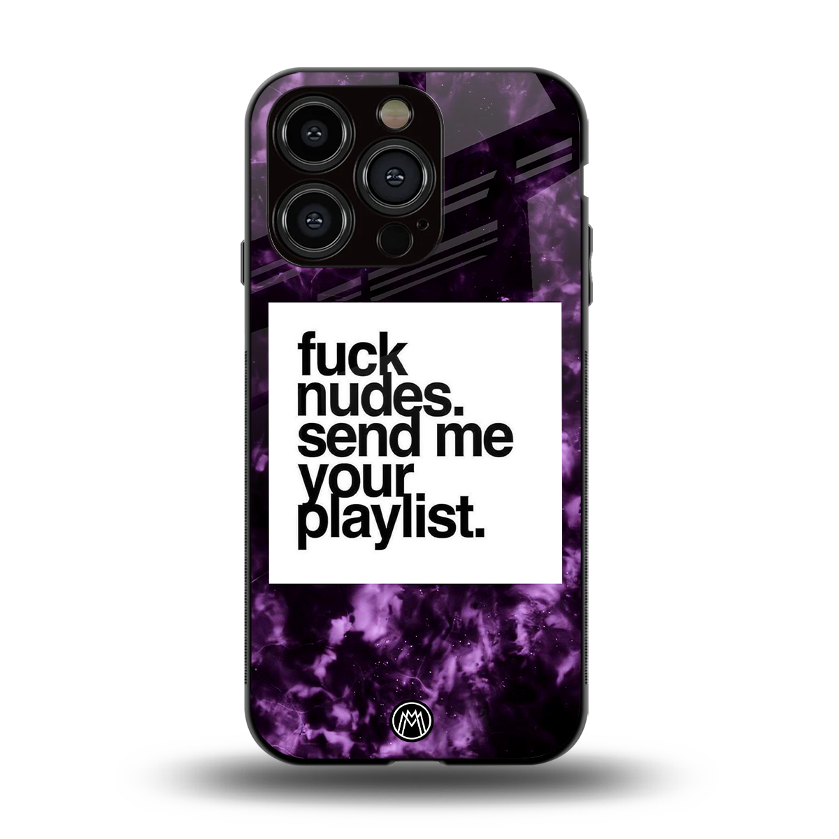 playlist please back phone cover | glass case for iphone 14 pro