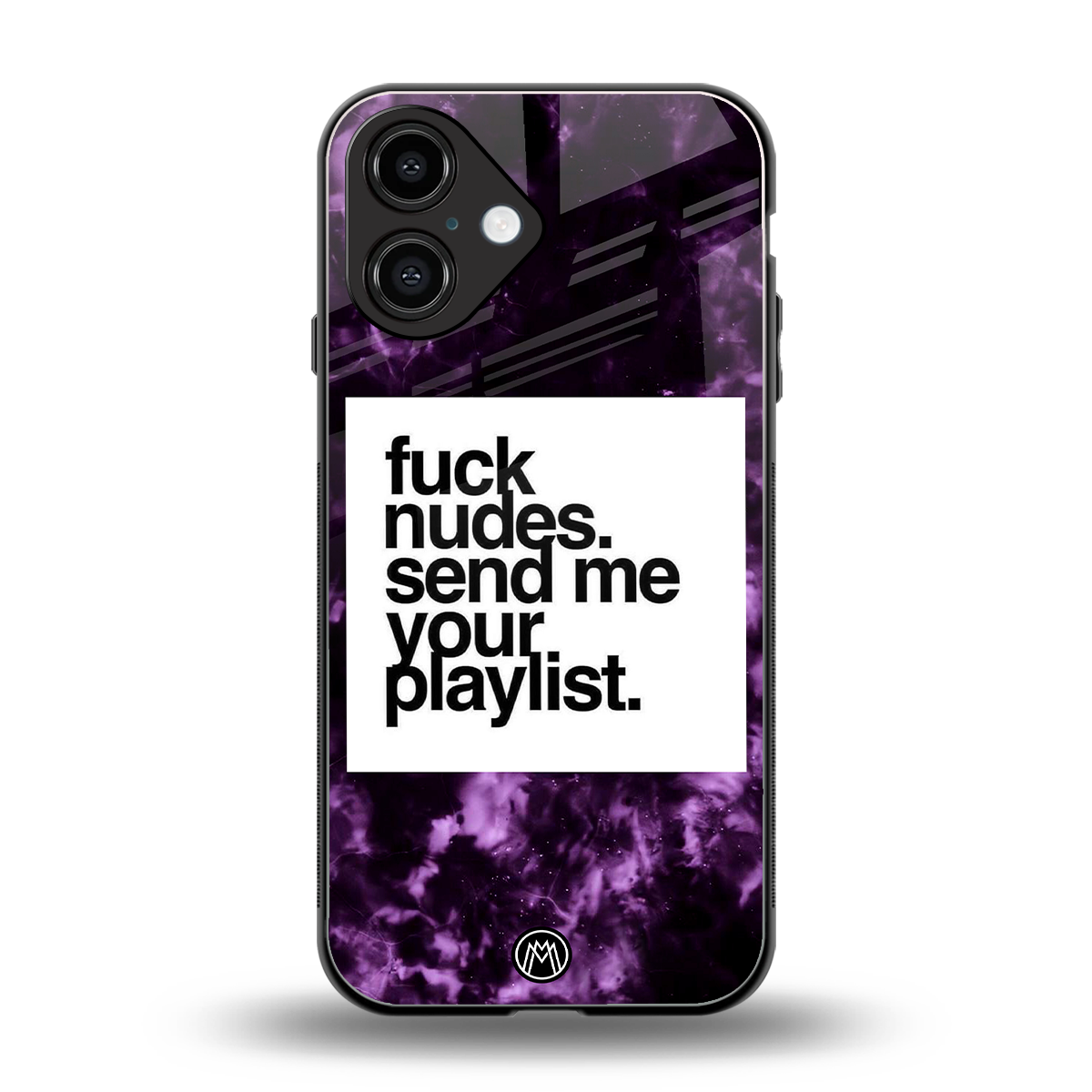 playlist please back phone cover | glass case for iphone 16
