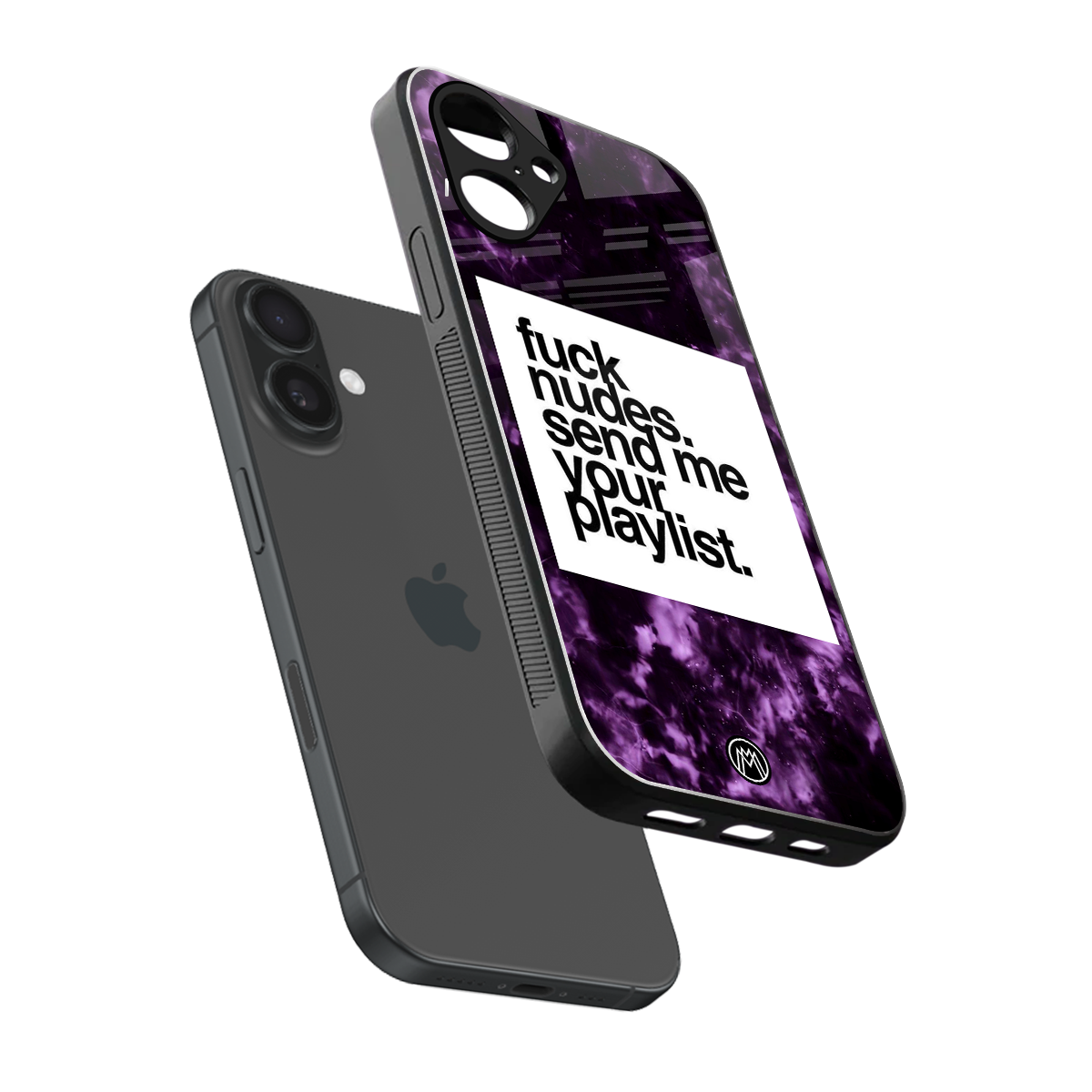playlist please back phone cover | glass case for iphone 16