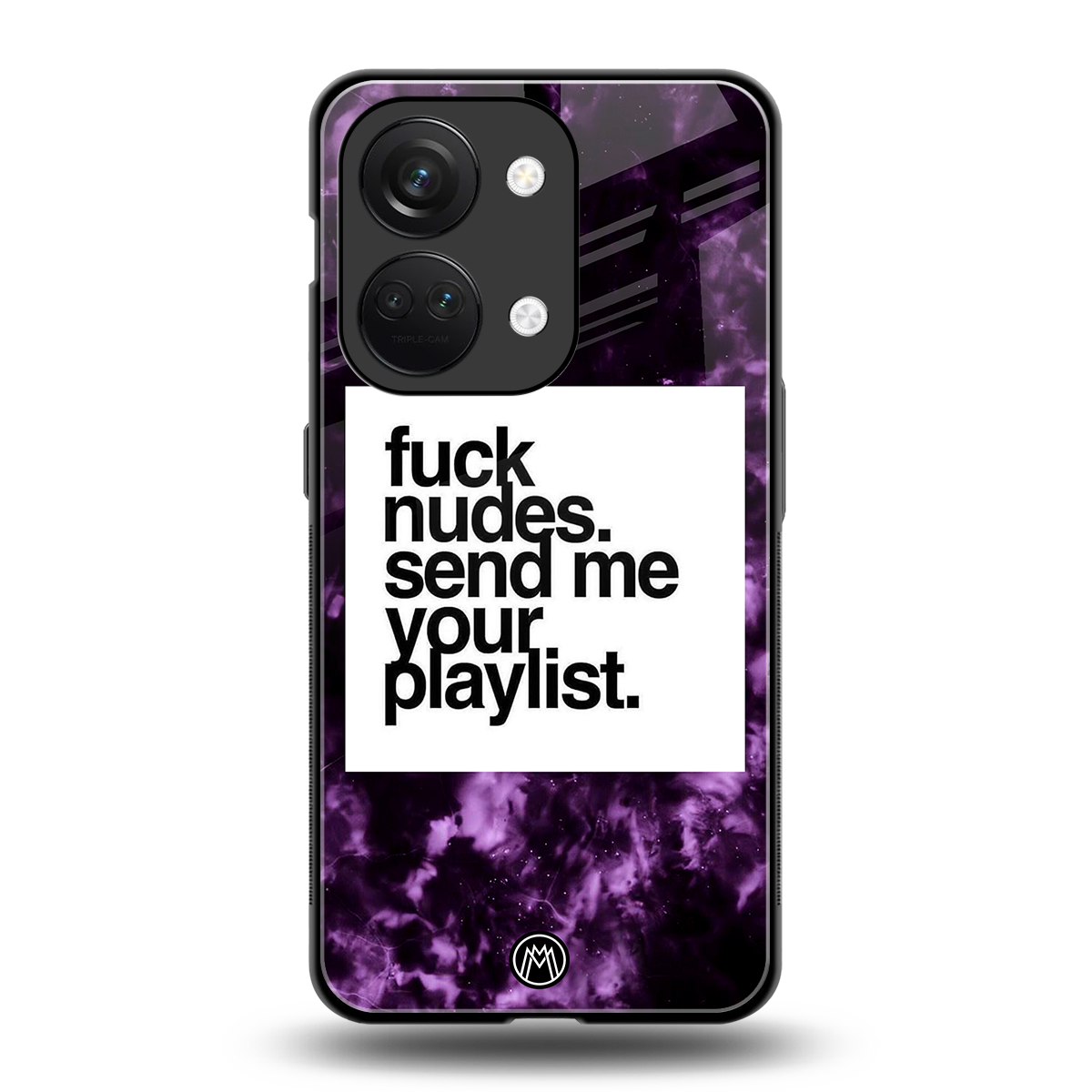playlist please back phone cover | glass case for oneplus nord 3