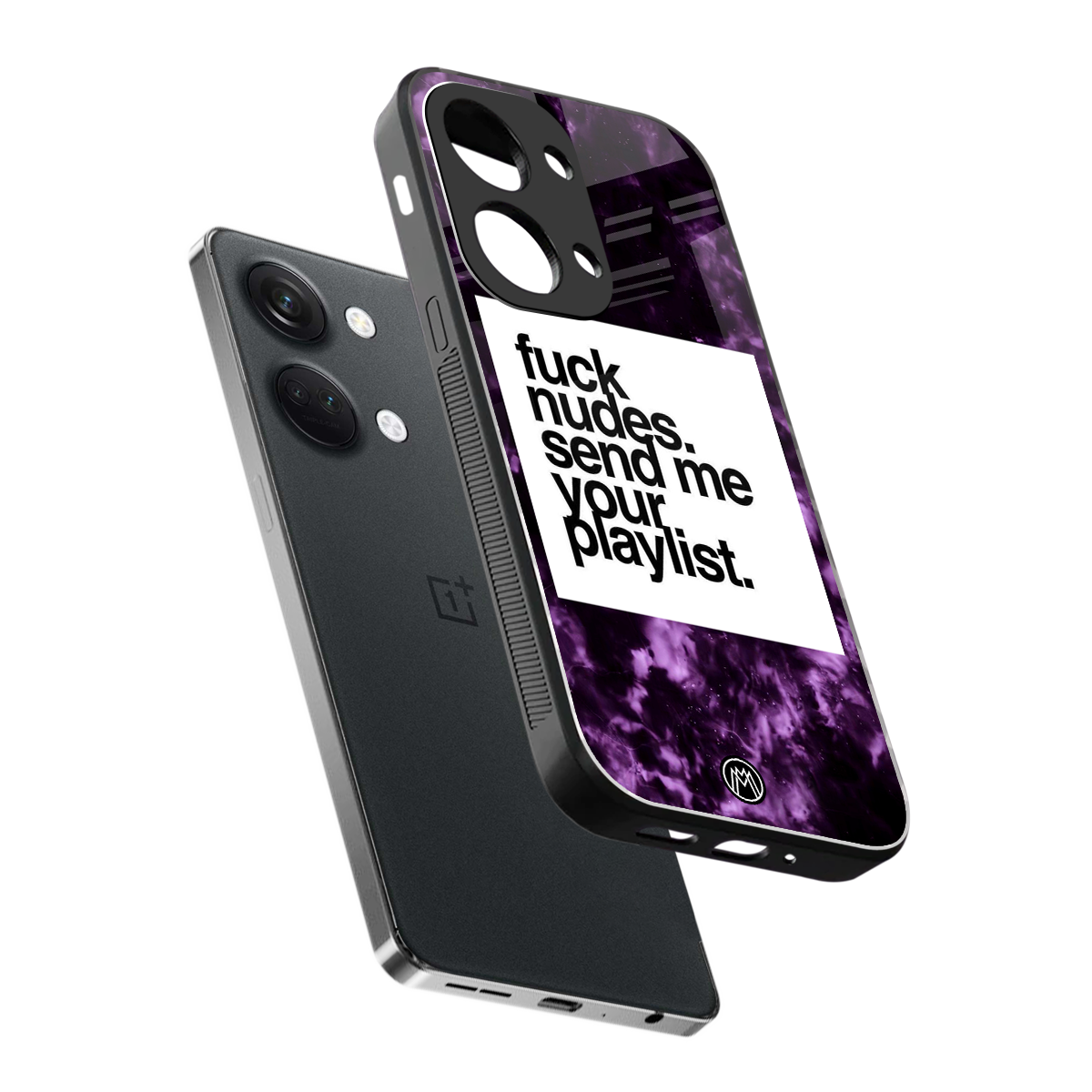 playlist please back phone cover | glass case for oneplus nord 3