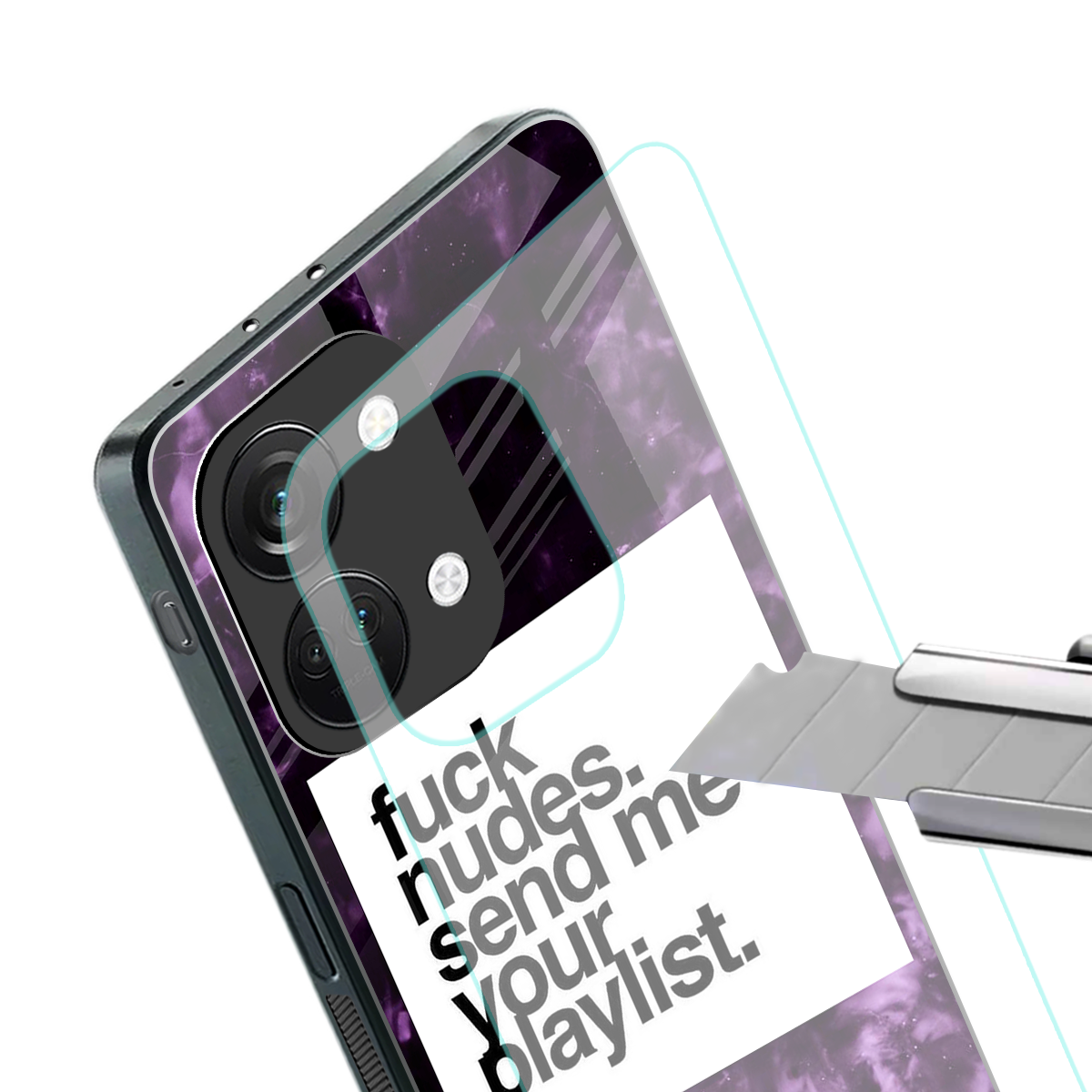 playlist please back phone cover | glass case for oneplus nord 3