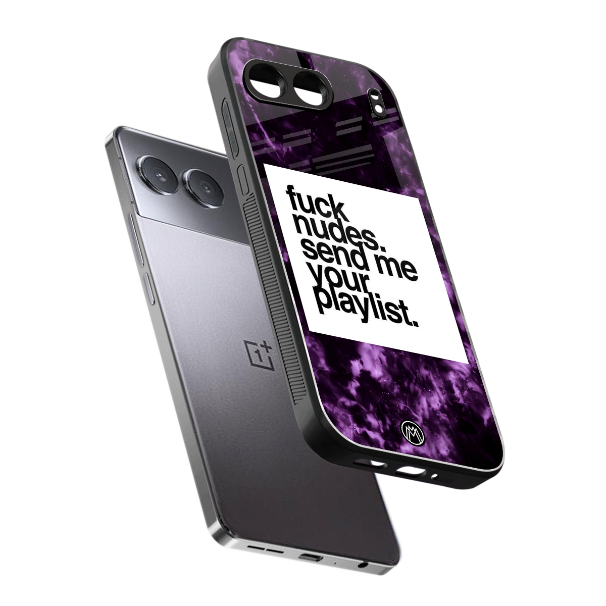 playlist please back phone cover | glass case for oneplus nord 4