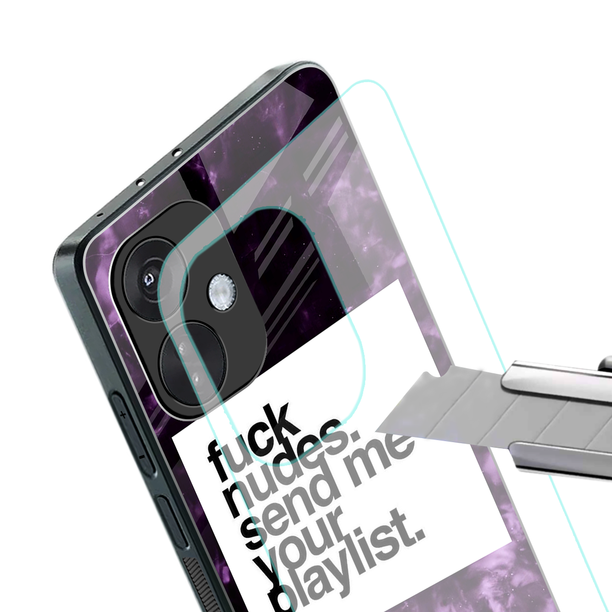playlist please back phone cover | glass case for oneplus nord ce 3