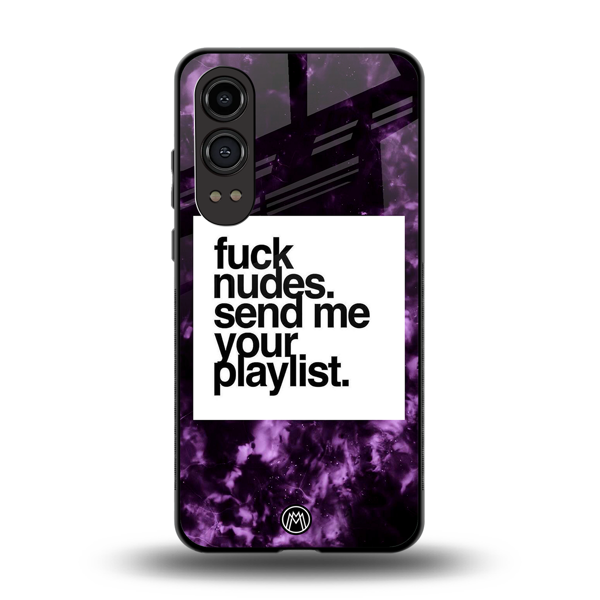 playlist please back phone cover | glass case for oneplus nord ce 4 lite