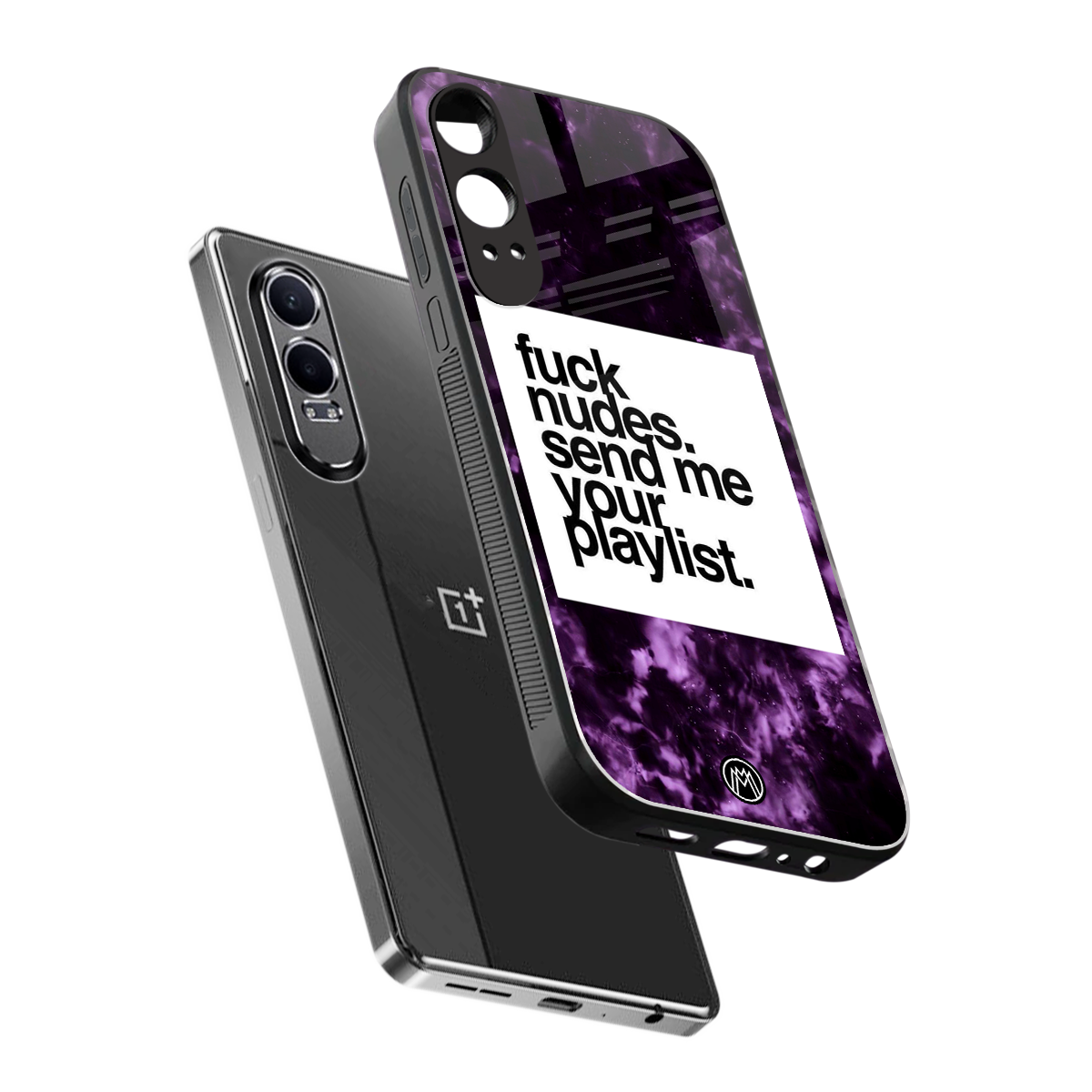 playlist please back phone cover | glass case for oneplus nord ce 4 lite