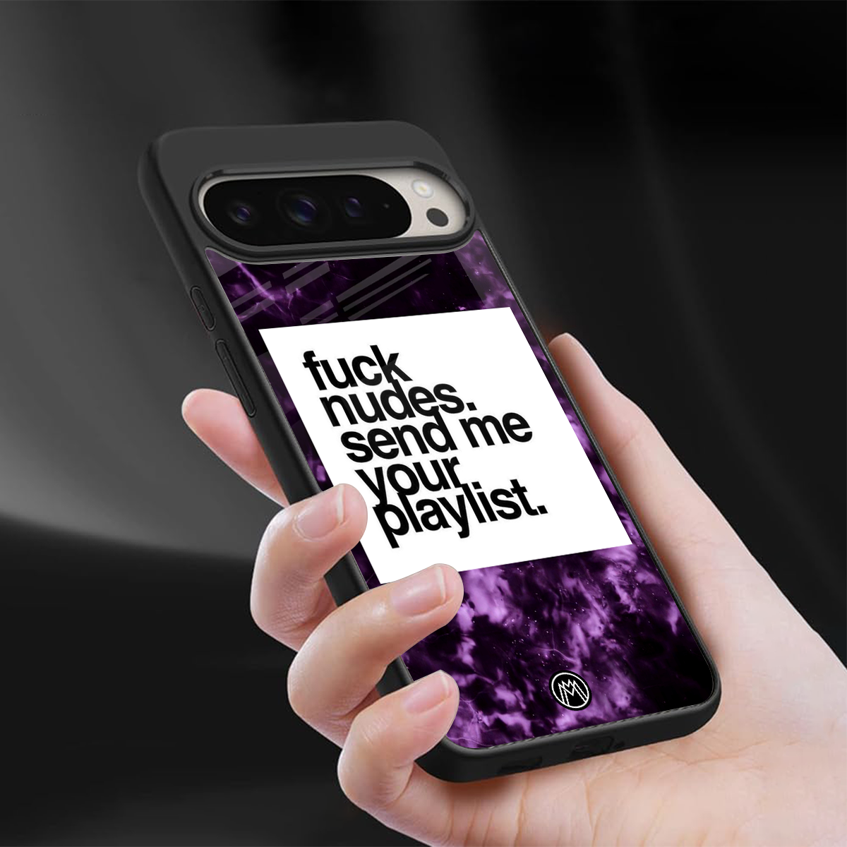 playlist please back phone cover | glass case for google pixel 9 pro