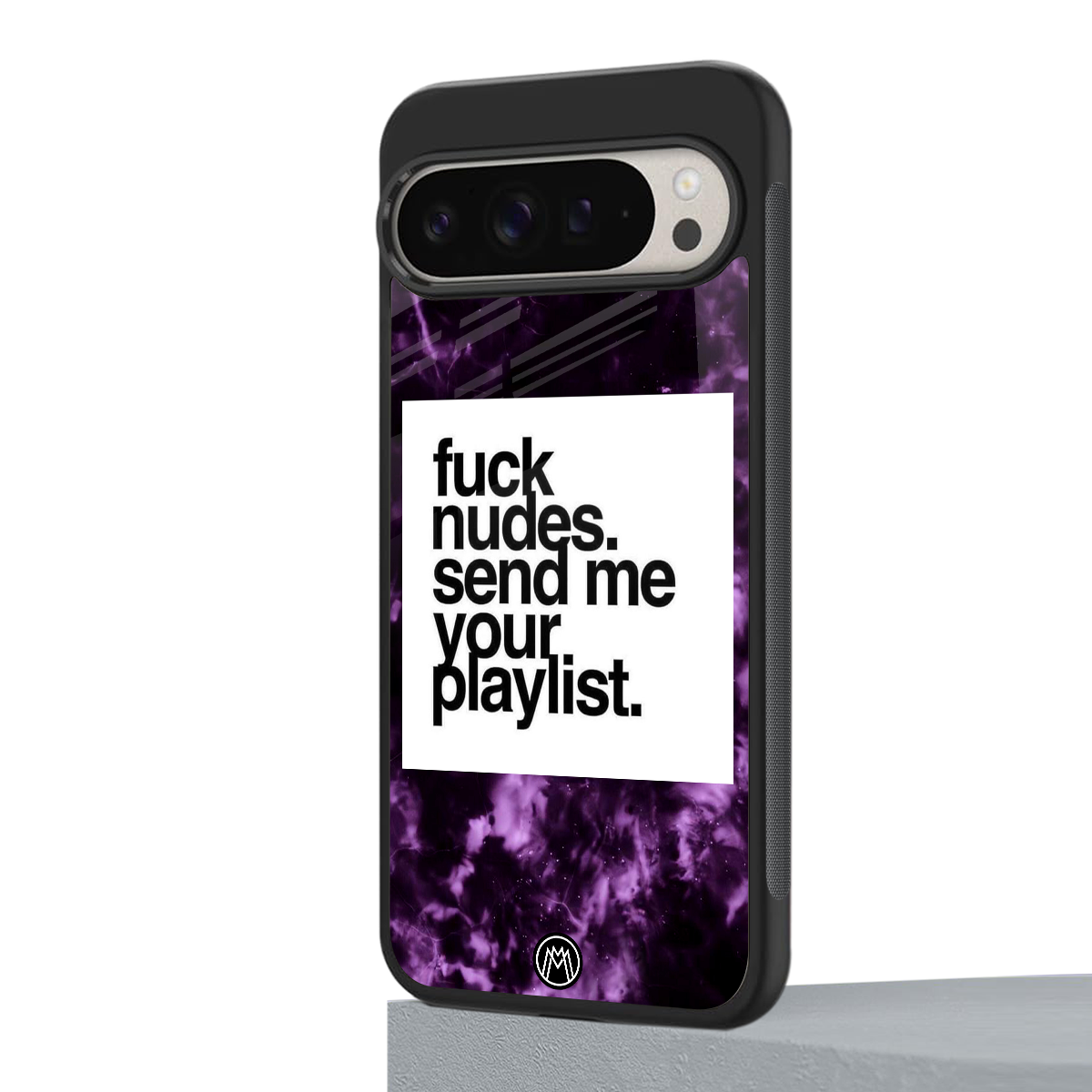 playlist please back phone cover | glass case for google pixel 9 pro