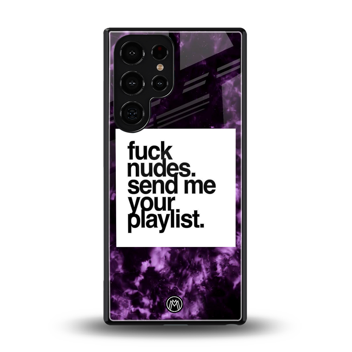 playlist please back phone cover | glass case for samsung galaxy s25 ultra