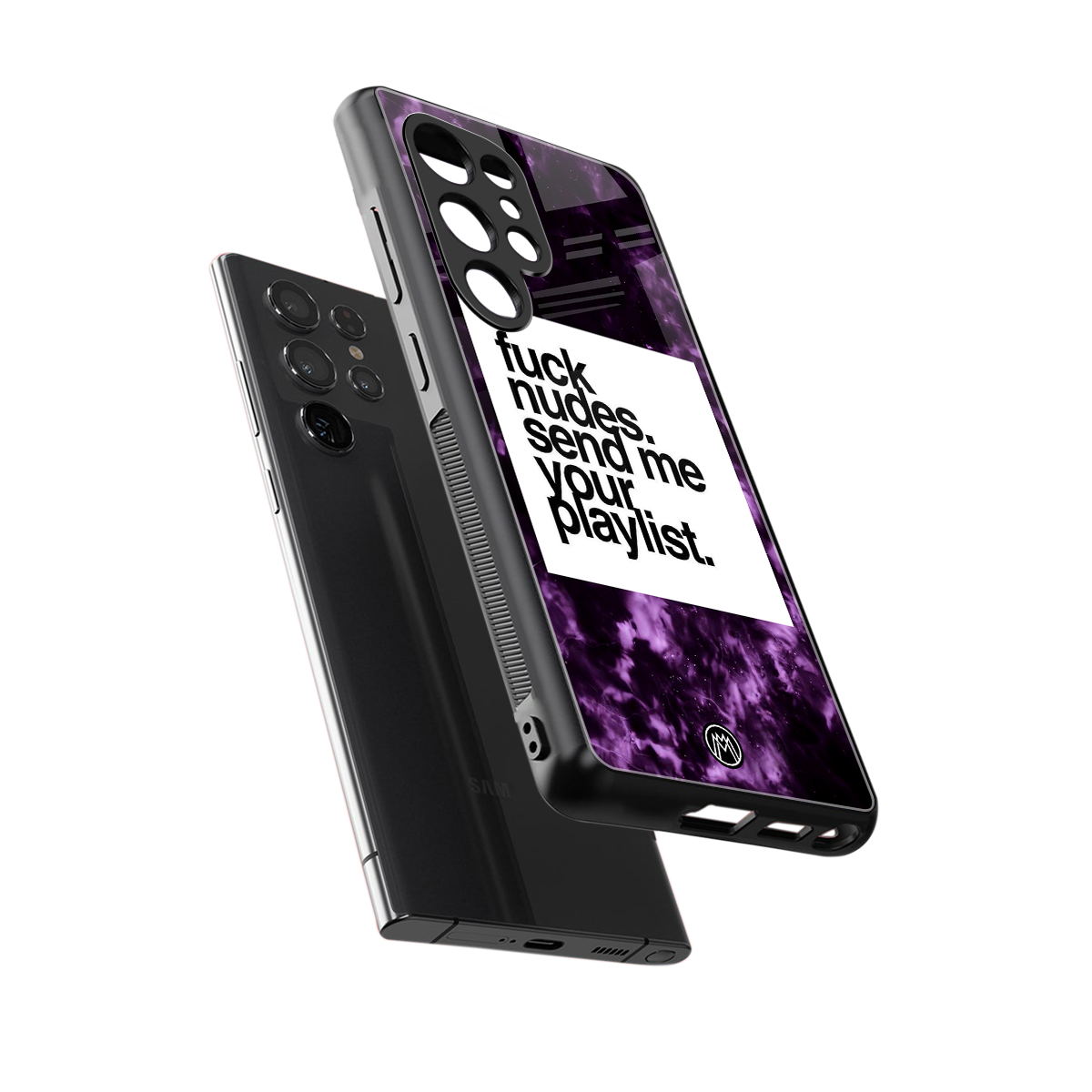 playlist please back phone cover | glass case for samsung galaxy s25 ultra