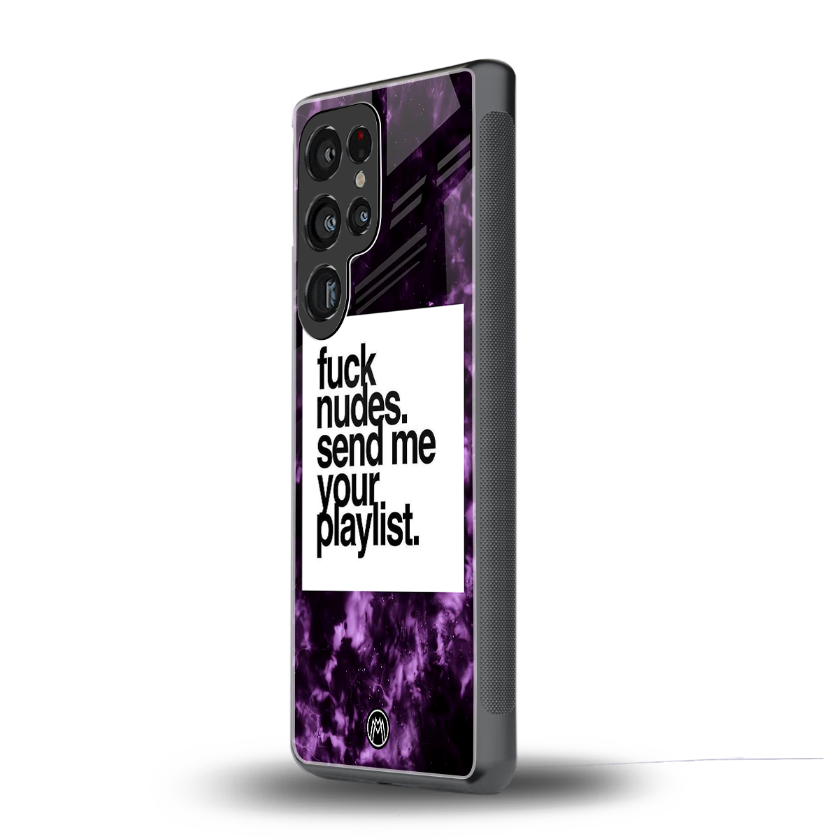 playlist please back phone cover | glass case for samsung galaxy s25 ultra