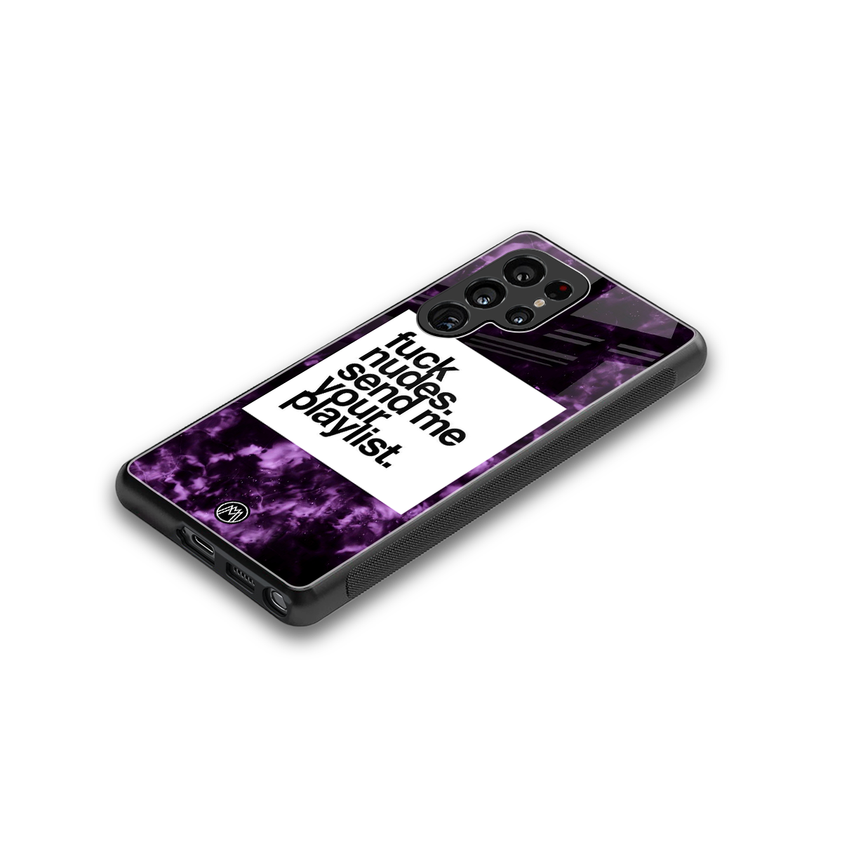 playlist please back phone cover | glass case for samsung galaxy s25 ultra