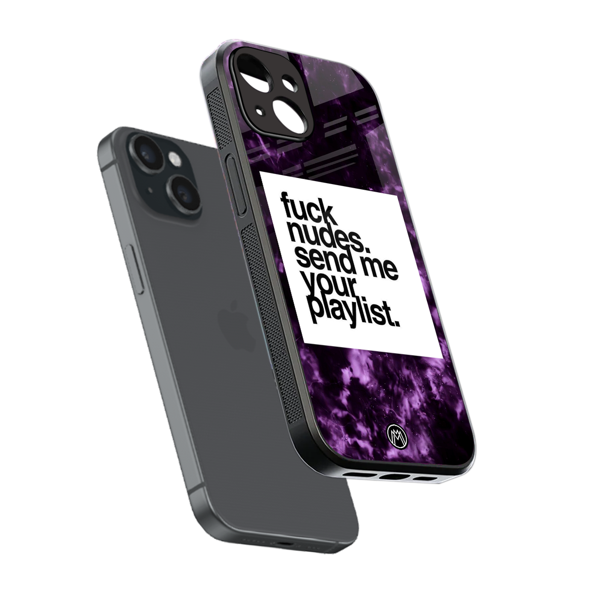 playlist please back phone cover | glass case for iphone 14