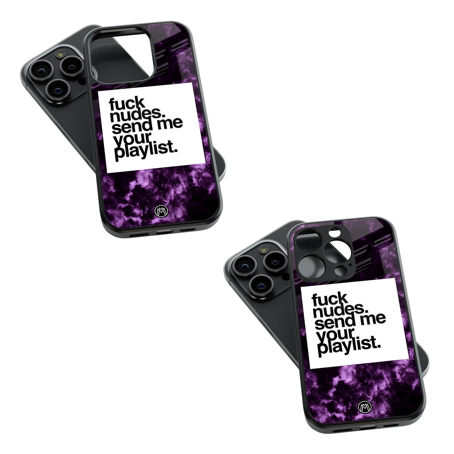 Trendy Glass Back Mobile Case for iPhone, Samsung, Redmi, OnePlus, Google Pixel, Motorola