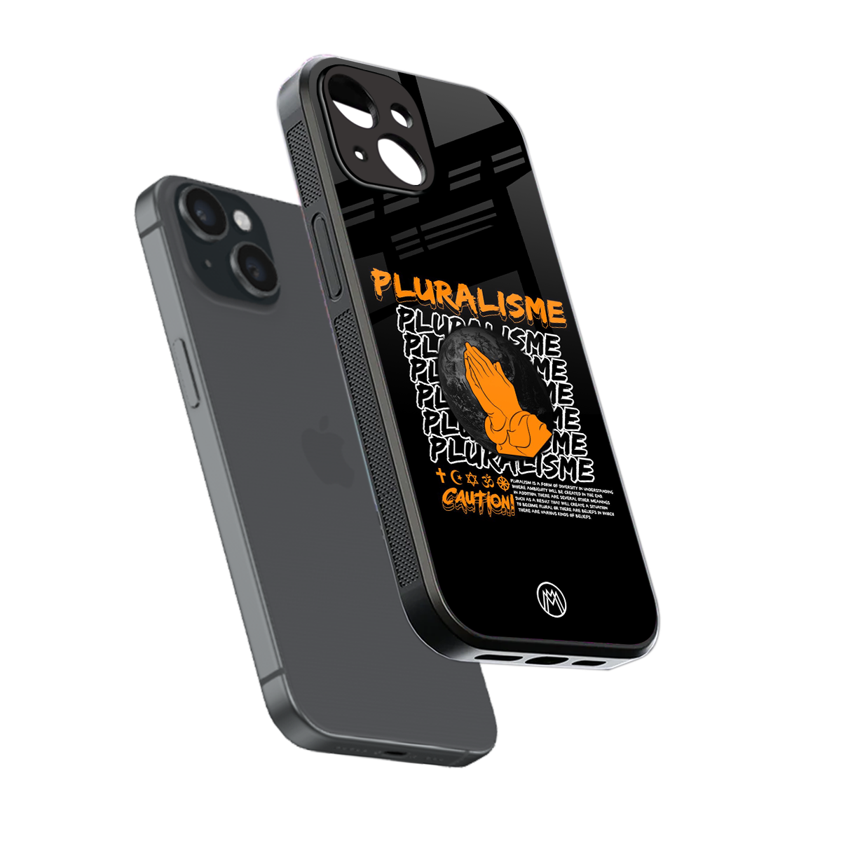 pluralisme back phone cover | glass case for iphone 13 mini