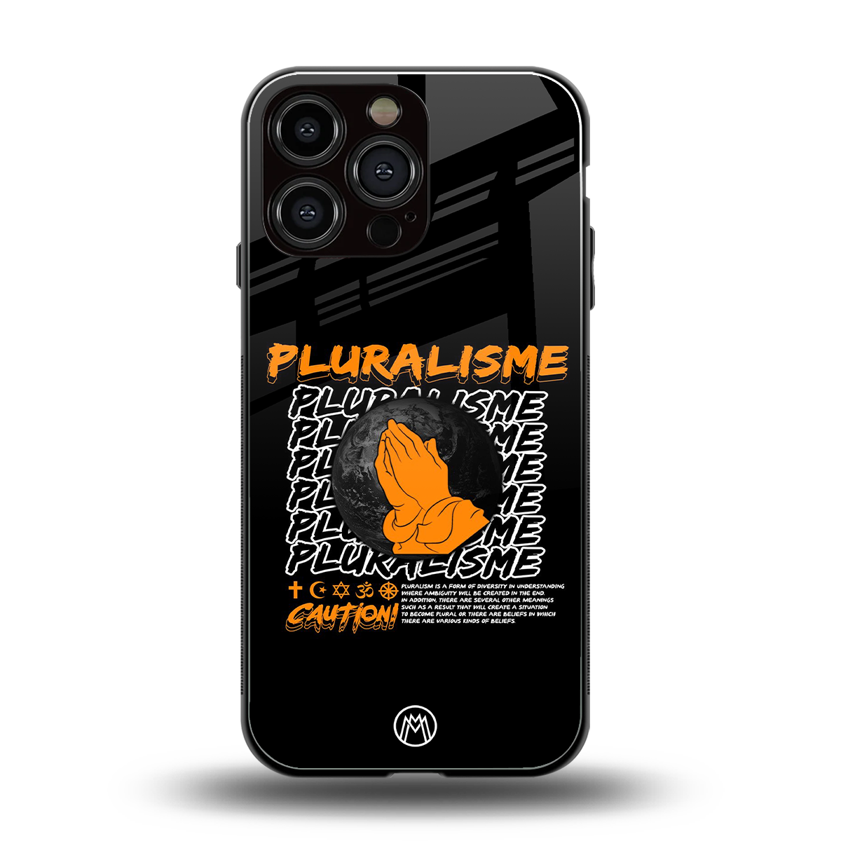 pluralisme back phone cover | glass case for iphone 14 pro max