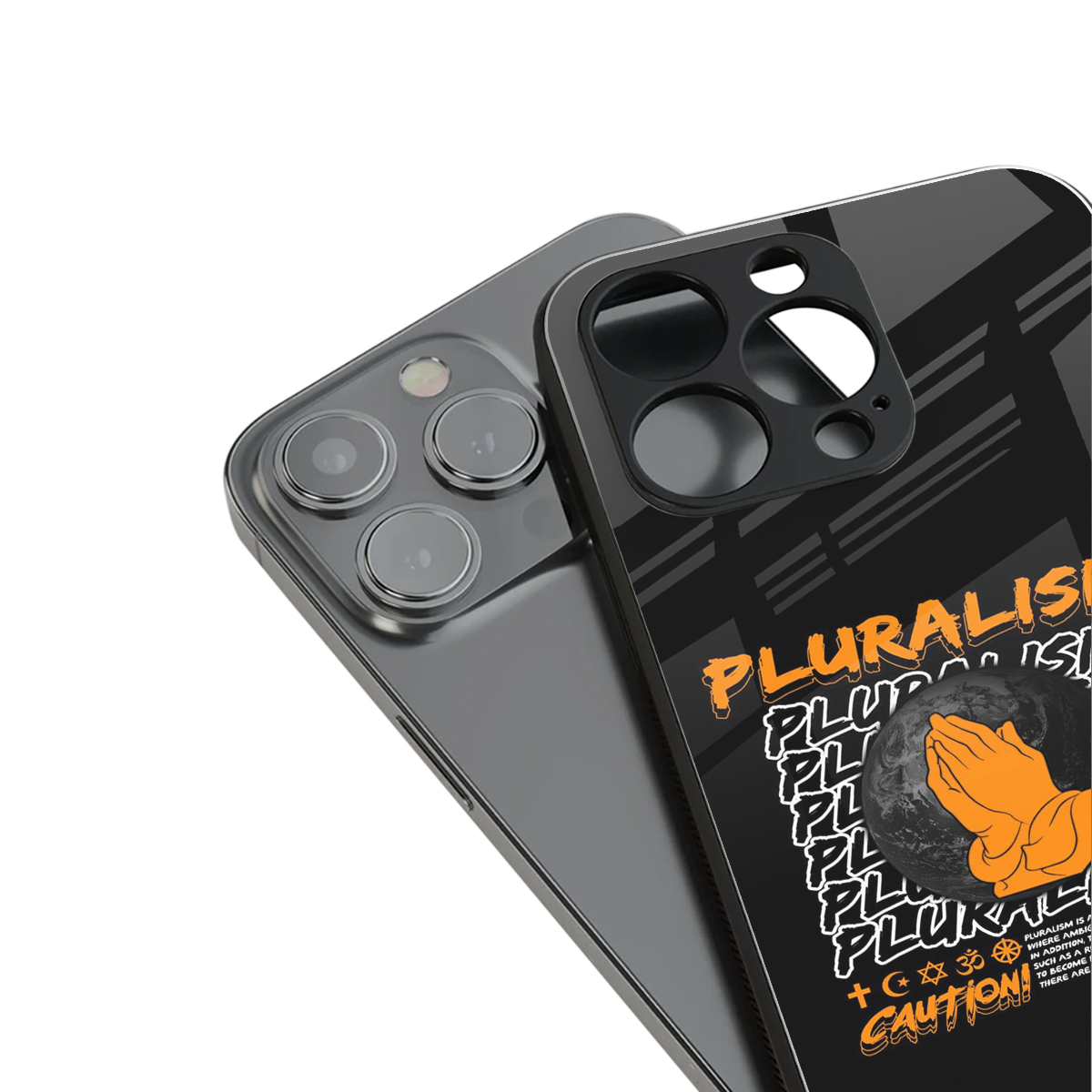 pluralisme back phone cover | glass case for iphone 16 pro max