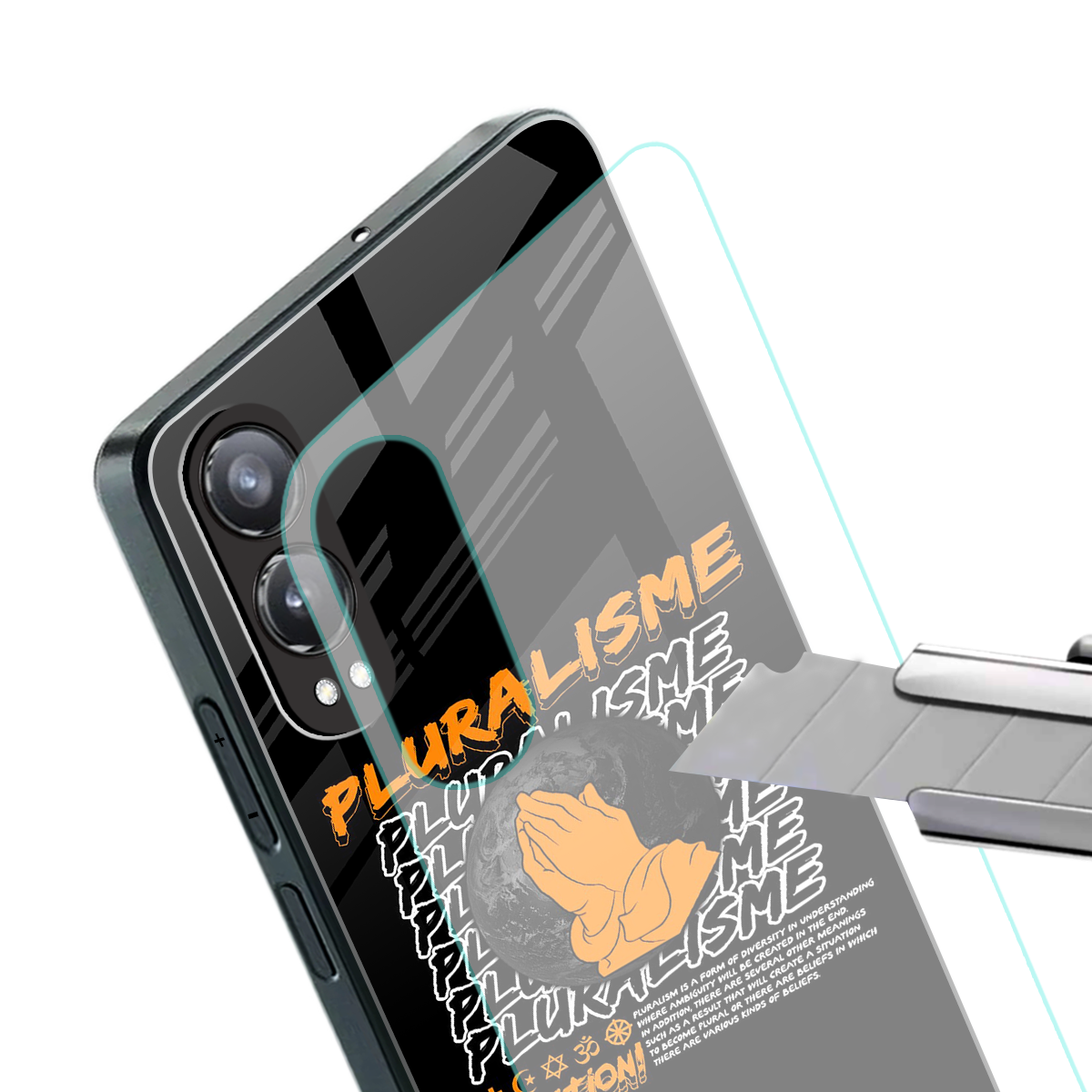 pluralisme back phone cover | glass case for oneplus nord ce 4 lite