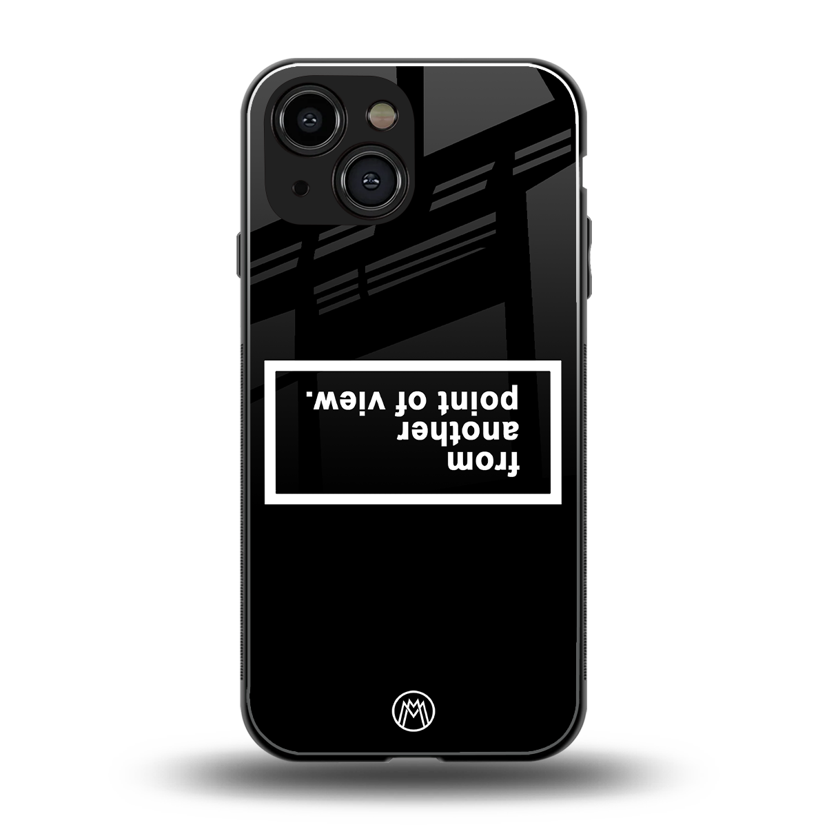 point of view black edition back phone cover | glass case for iphone 13 mini