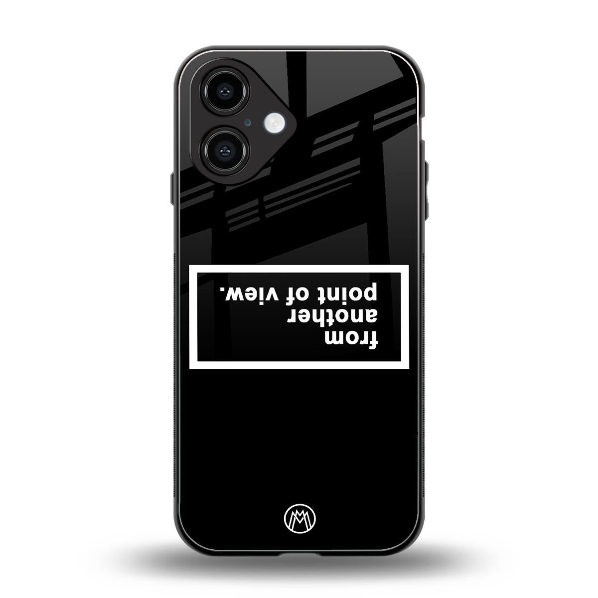 point of view black edition back phone cover | glass case for iphone 16