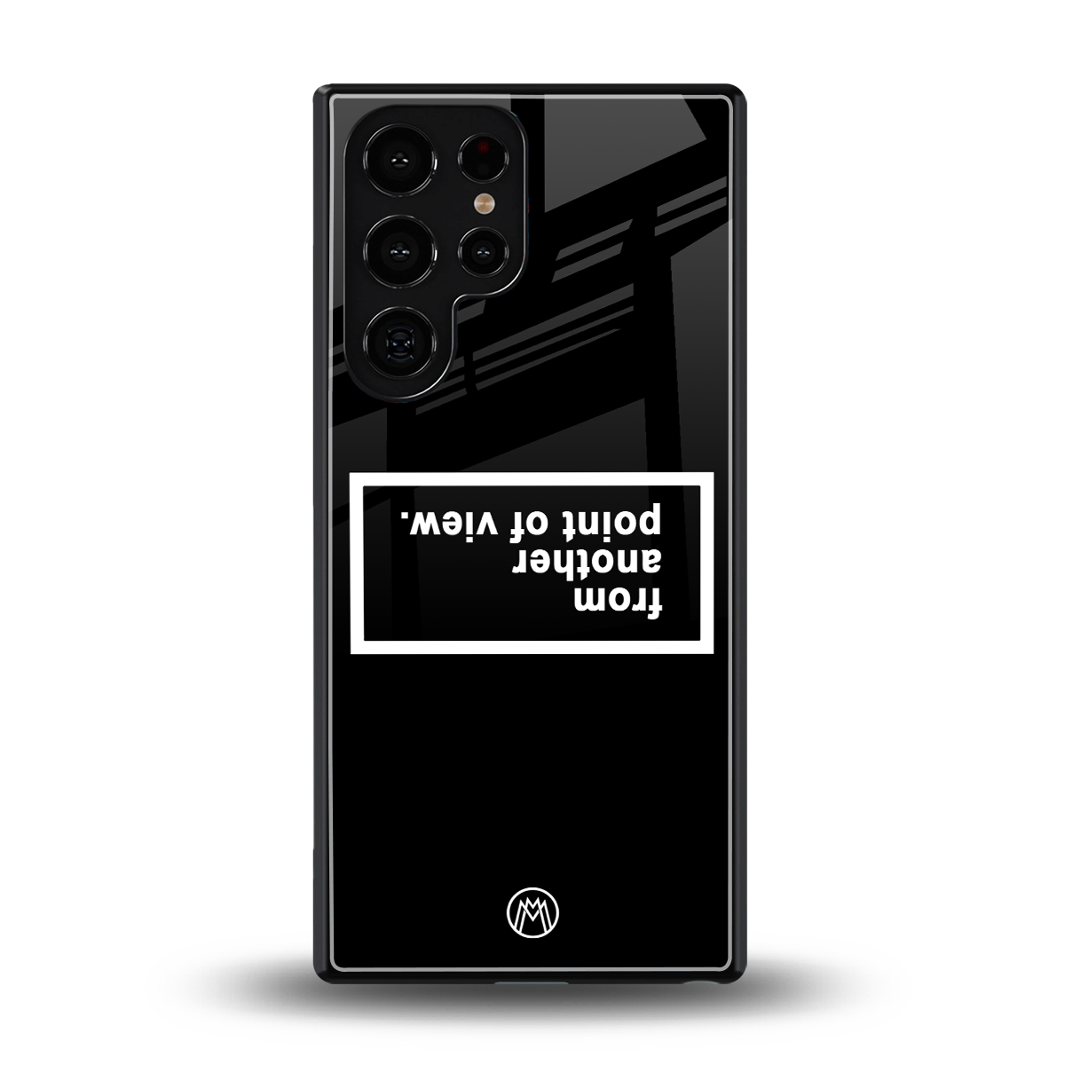 point of view black edition back phone cover | glass case for samsung galaxy s25 ultra