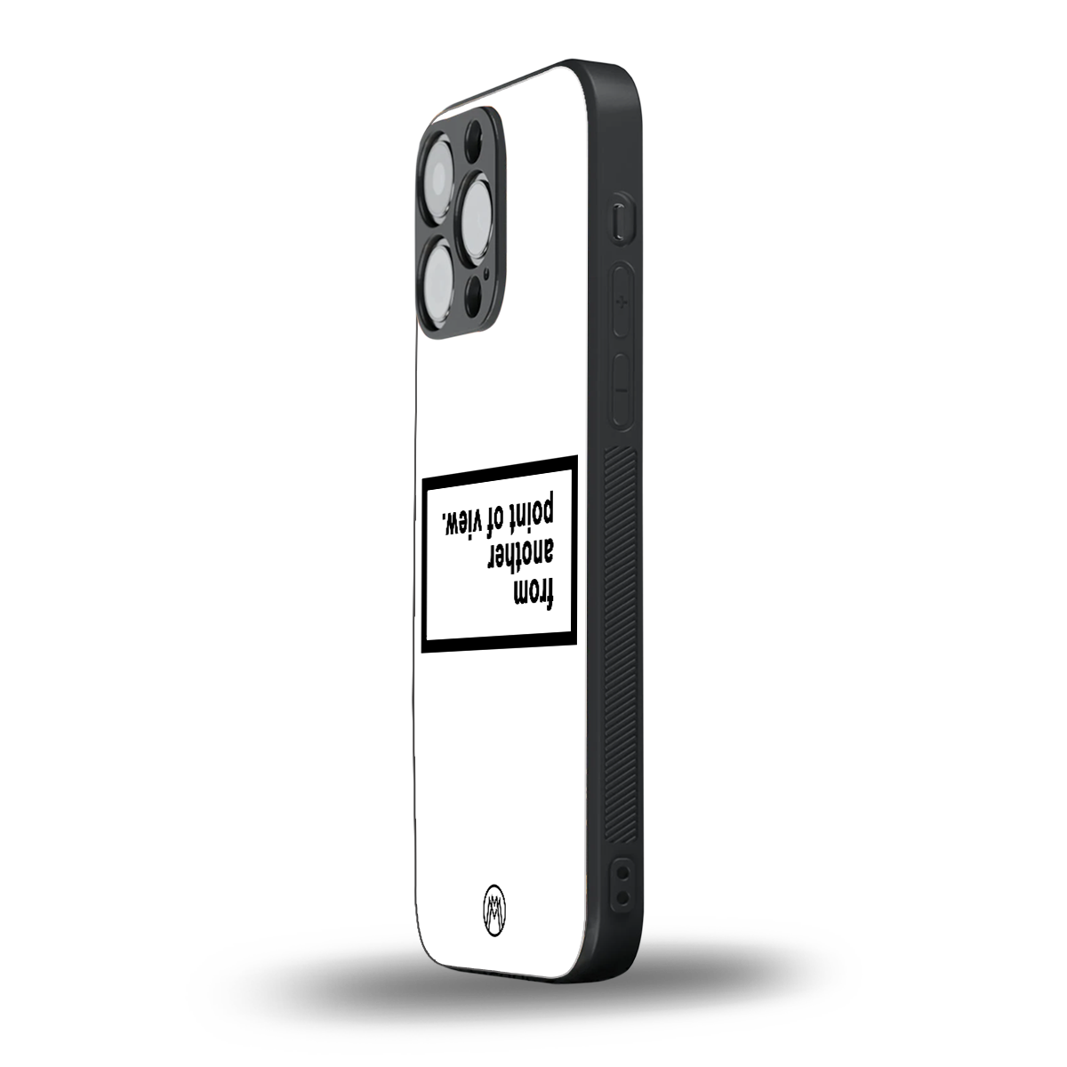 point of view white edition back phone cover | glass case for iphone 16 pro max