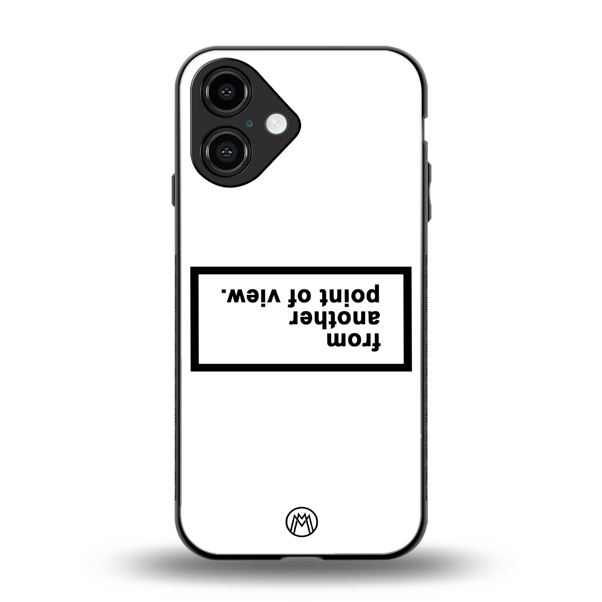 point of view white edition back phone cover | glass case for iphone 16
