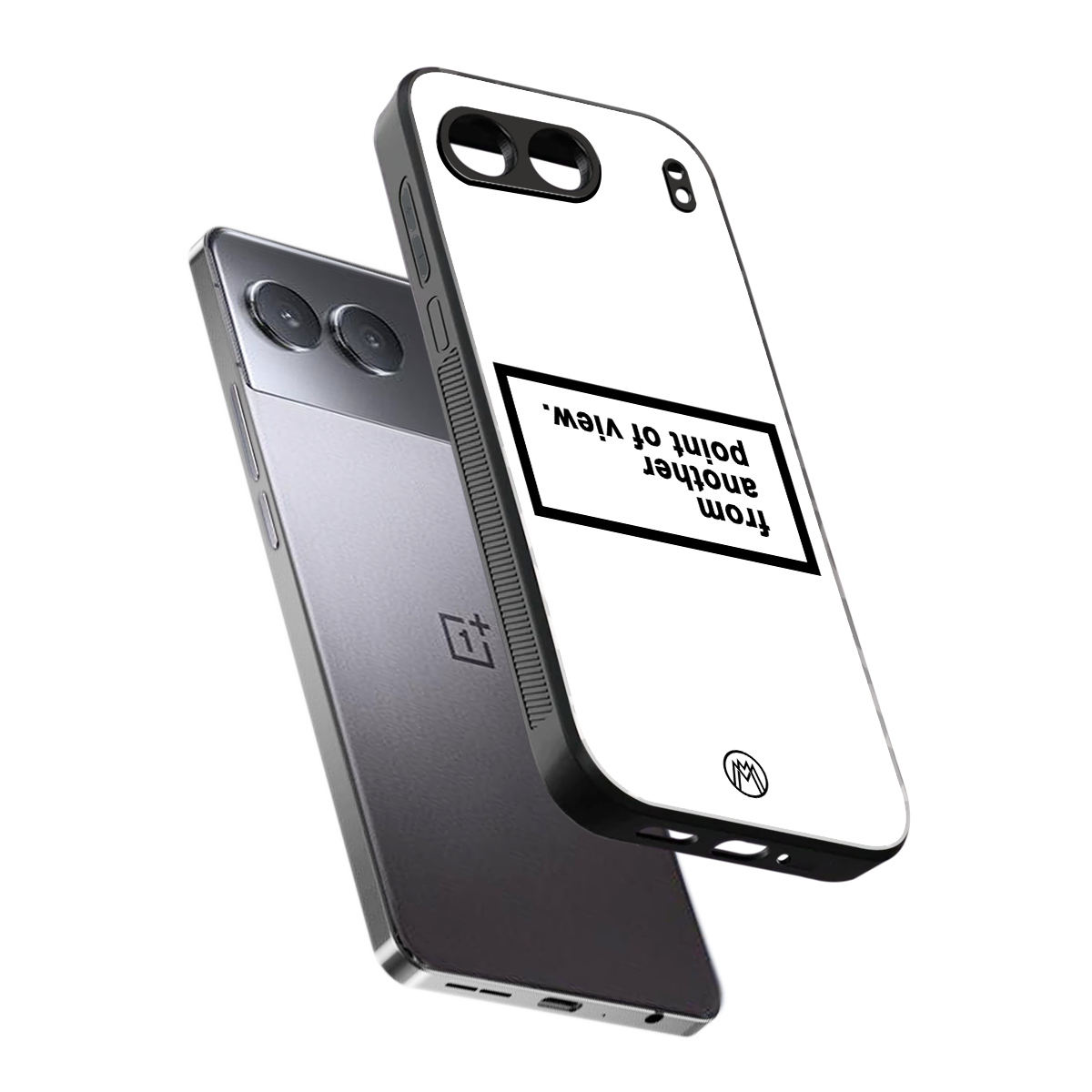 point of view white edition back phone cover | glass case for oneplus nord 4