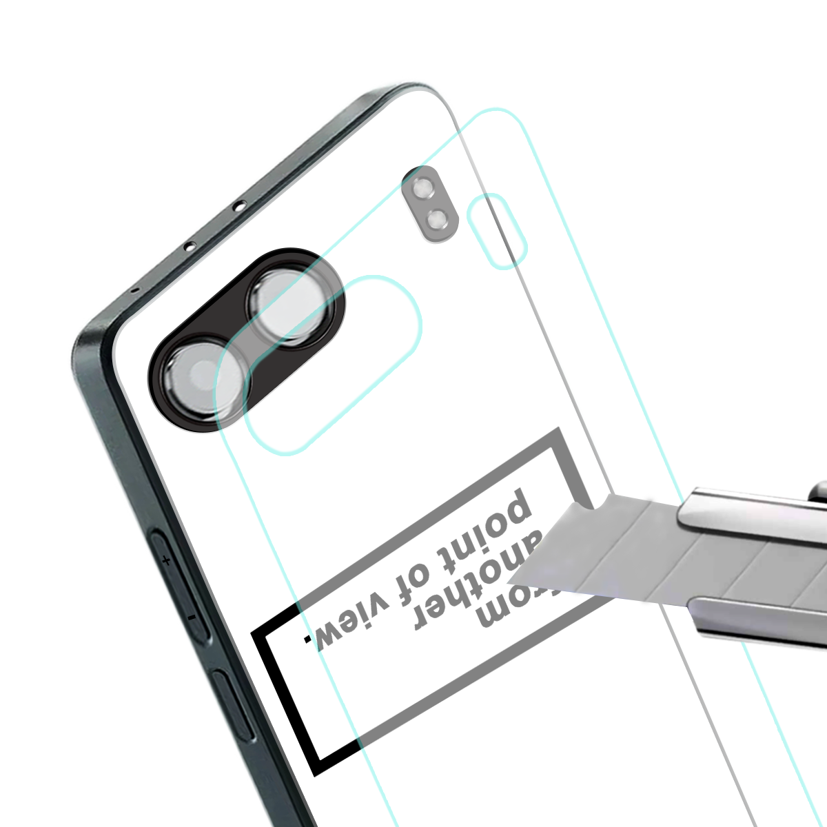 point of view white edition back phone cover | glass case for oneplus nord 4